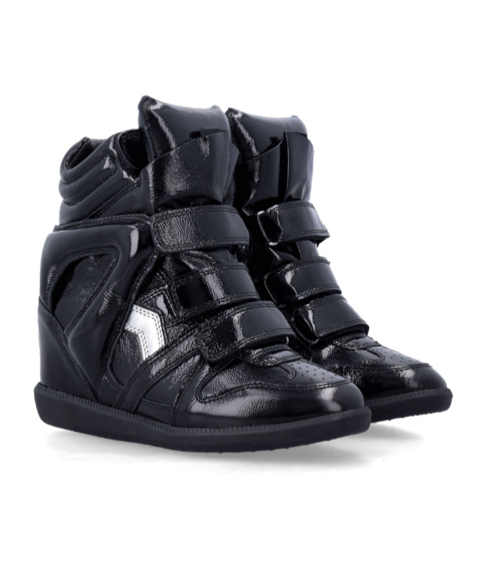 Isabel Marant High Velcro Casual Shoes In Black