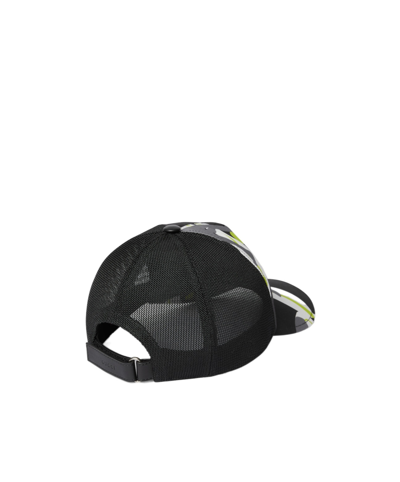 Gucci Printed Cotton Canvas Baseball Hat In Black