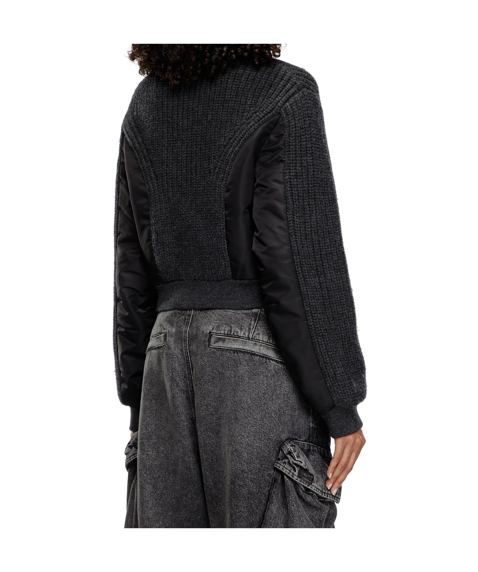 Diesel M-odena Bomber Jacket In Black