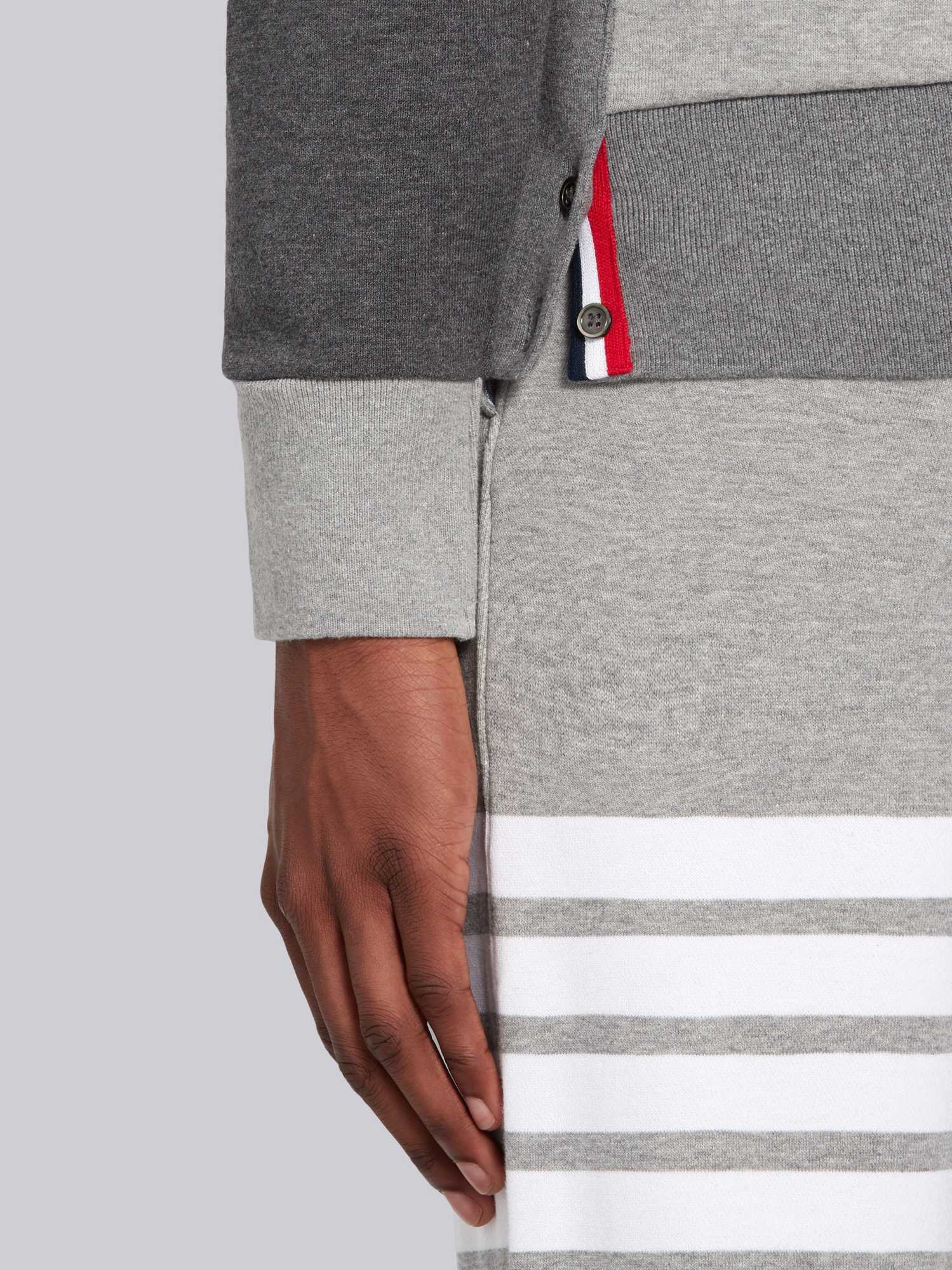 Thom Browne Men's Hoodie Pullover With Tona Fun Mix In Gray