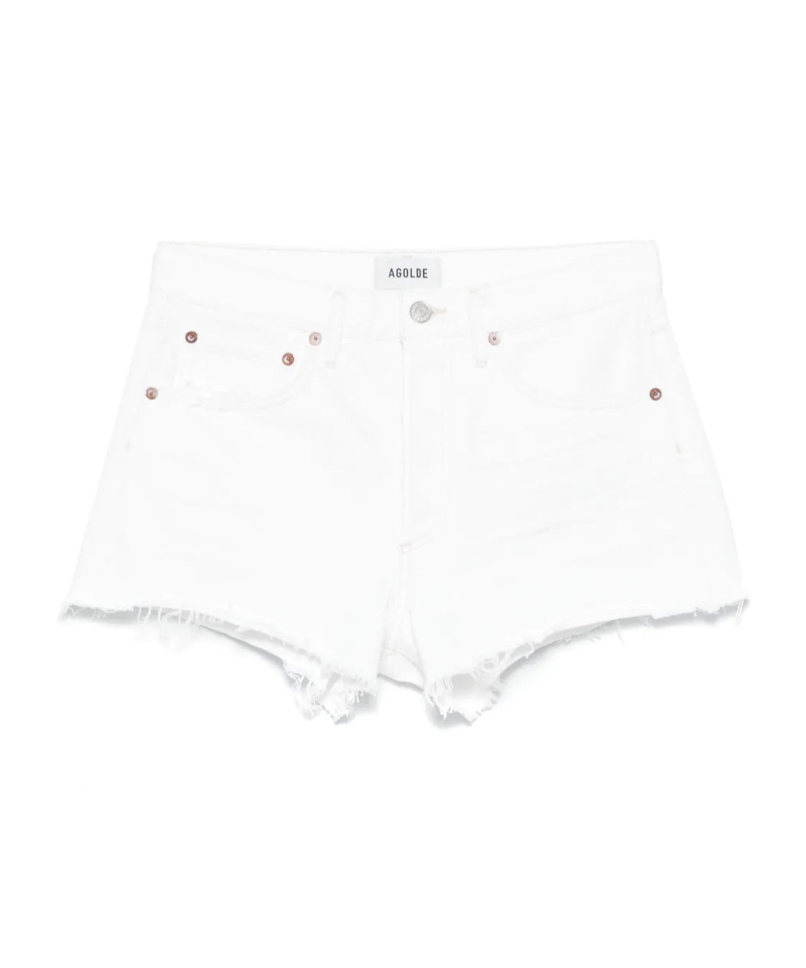 AGOLDE DENIM SHORTS WITH MULTIPLE POCKETS