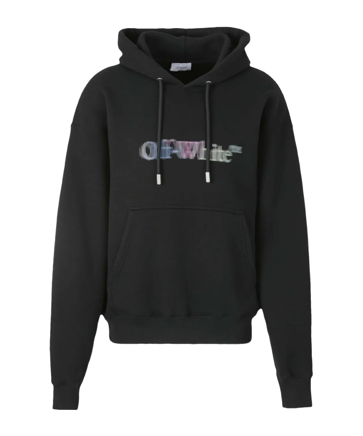 Off-white Off White Cotton Hoodie In Black
