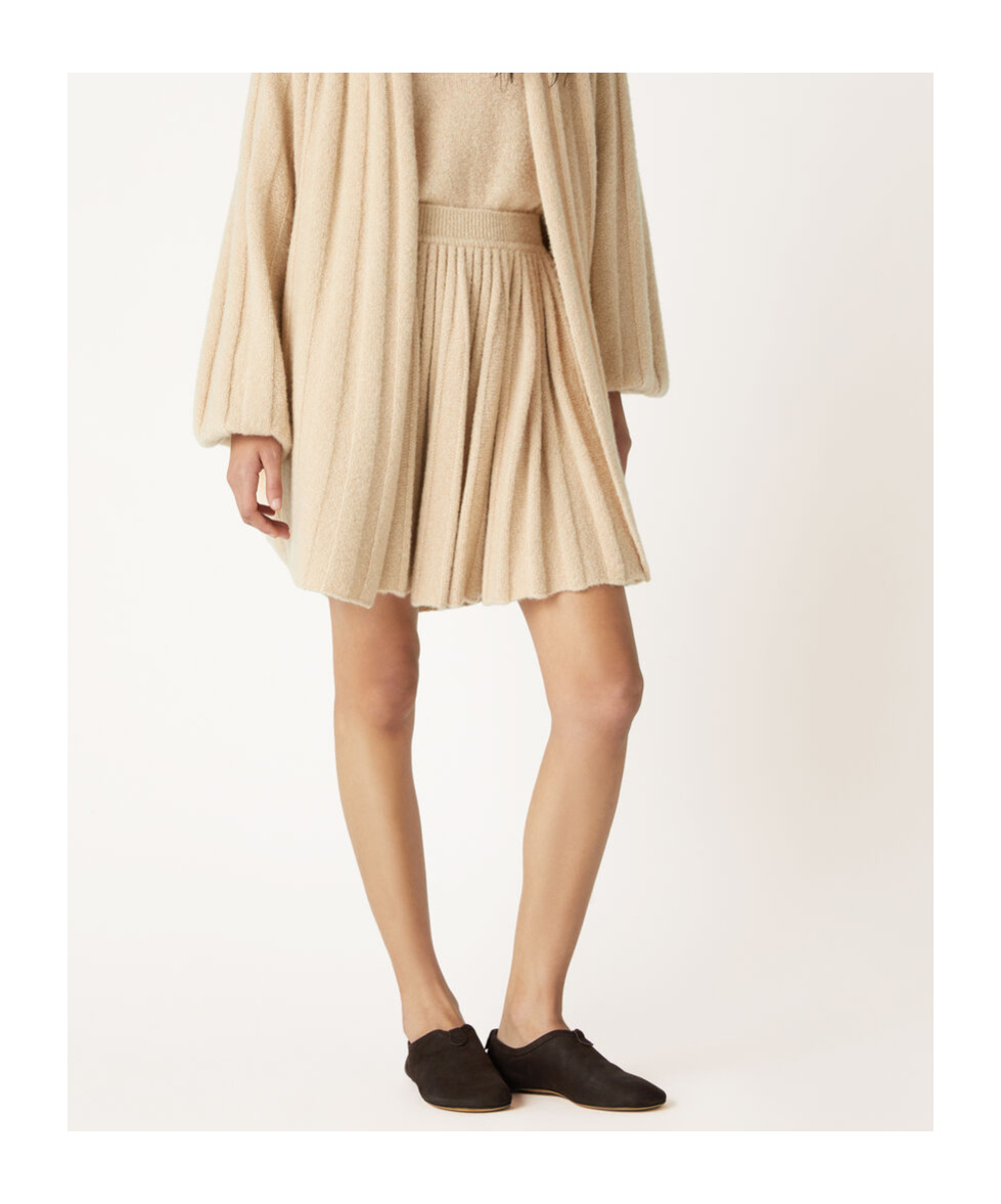 Loro Piana Cocooning Skirt In Sunset Ochre