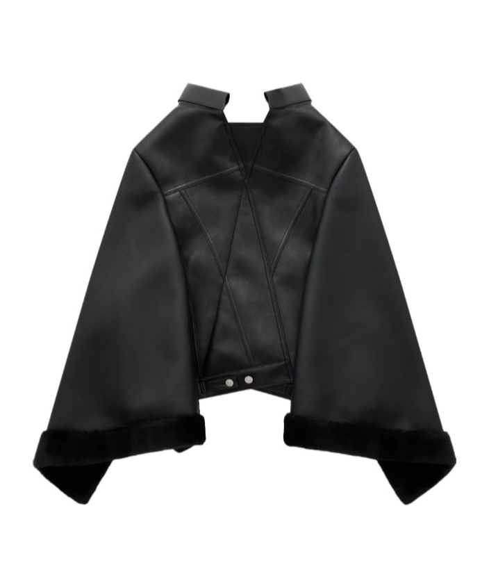Junya Watanabe Button Cloak In Black