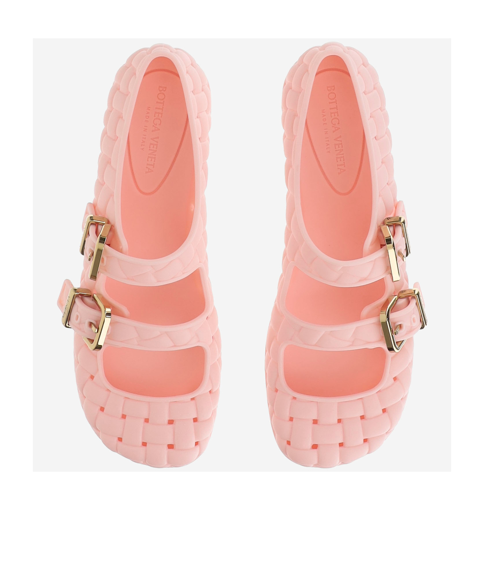 Bottega Veneta Ballerine Mary-jane Amy In Nude