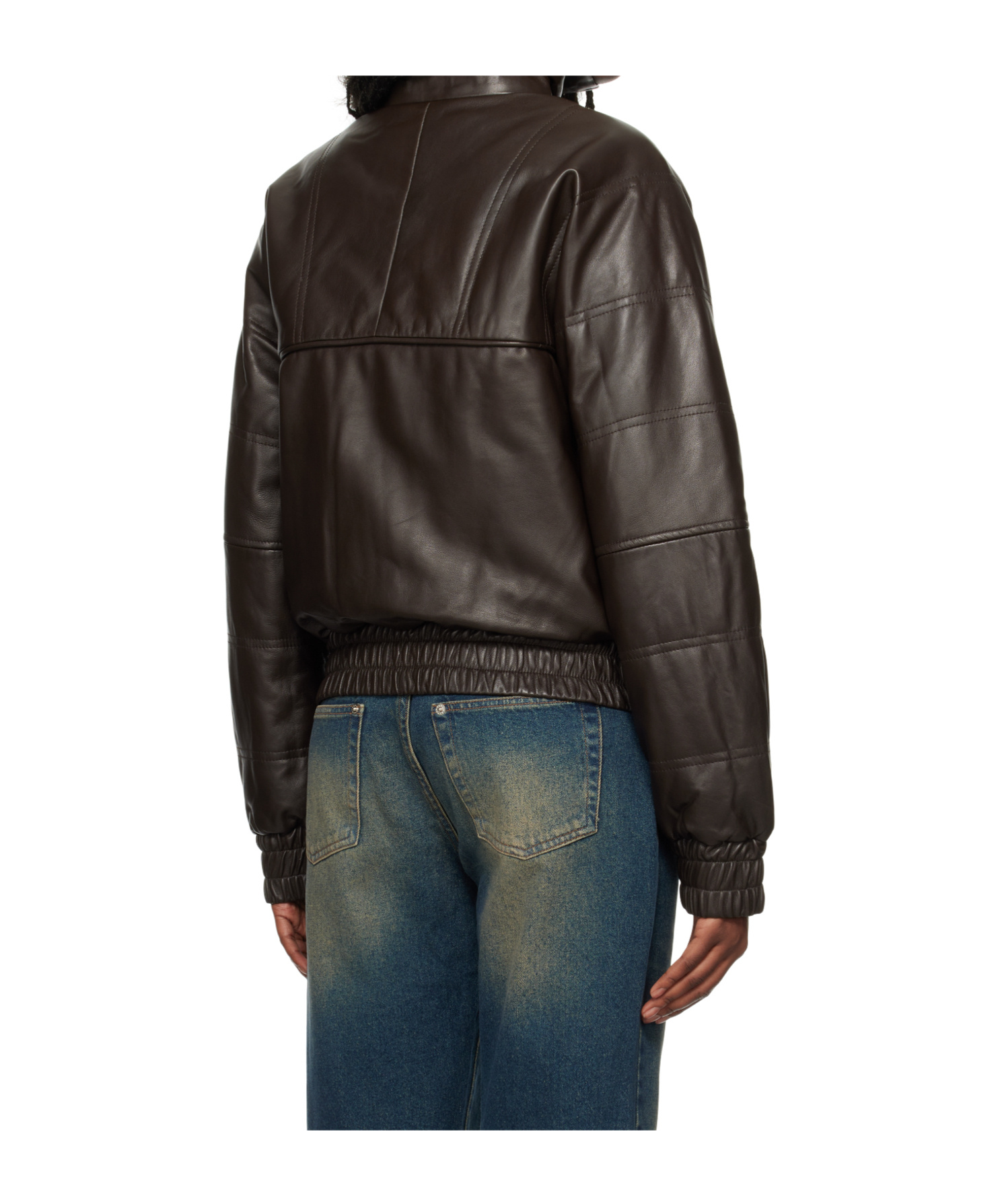 Gimaguas Brown Paula Leather Jacket In Brown