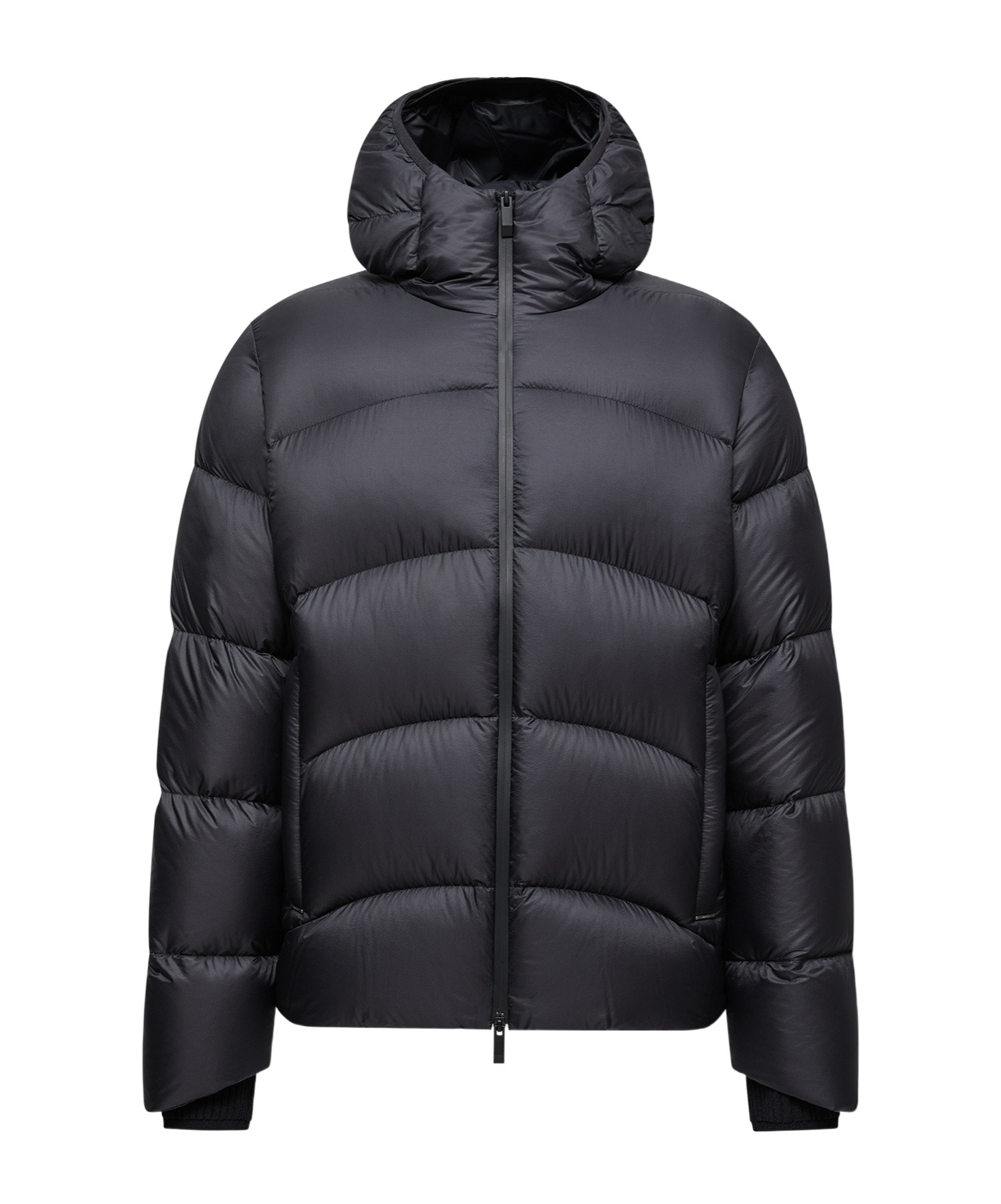 Moncler Fulcran Hooded Short Down Jacket In Black