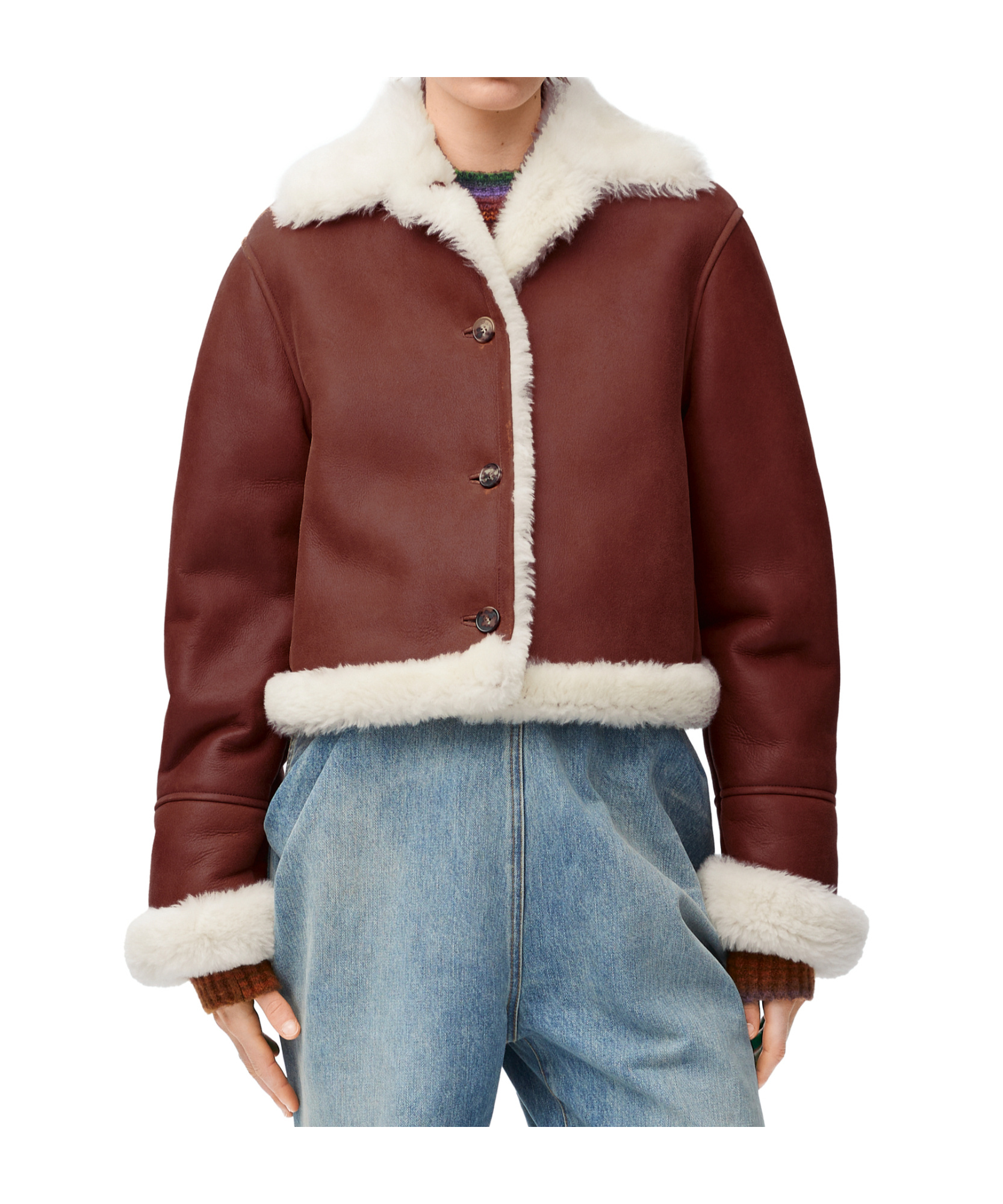 Loewe Long-sleeved Casual Jacket In Red