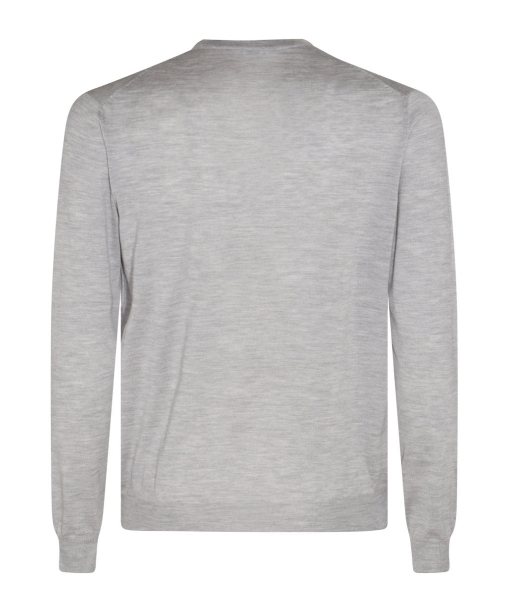 Malo Round Neck Sweater In Gray