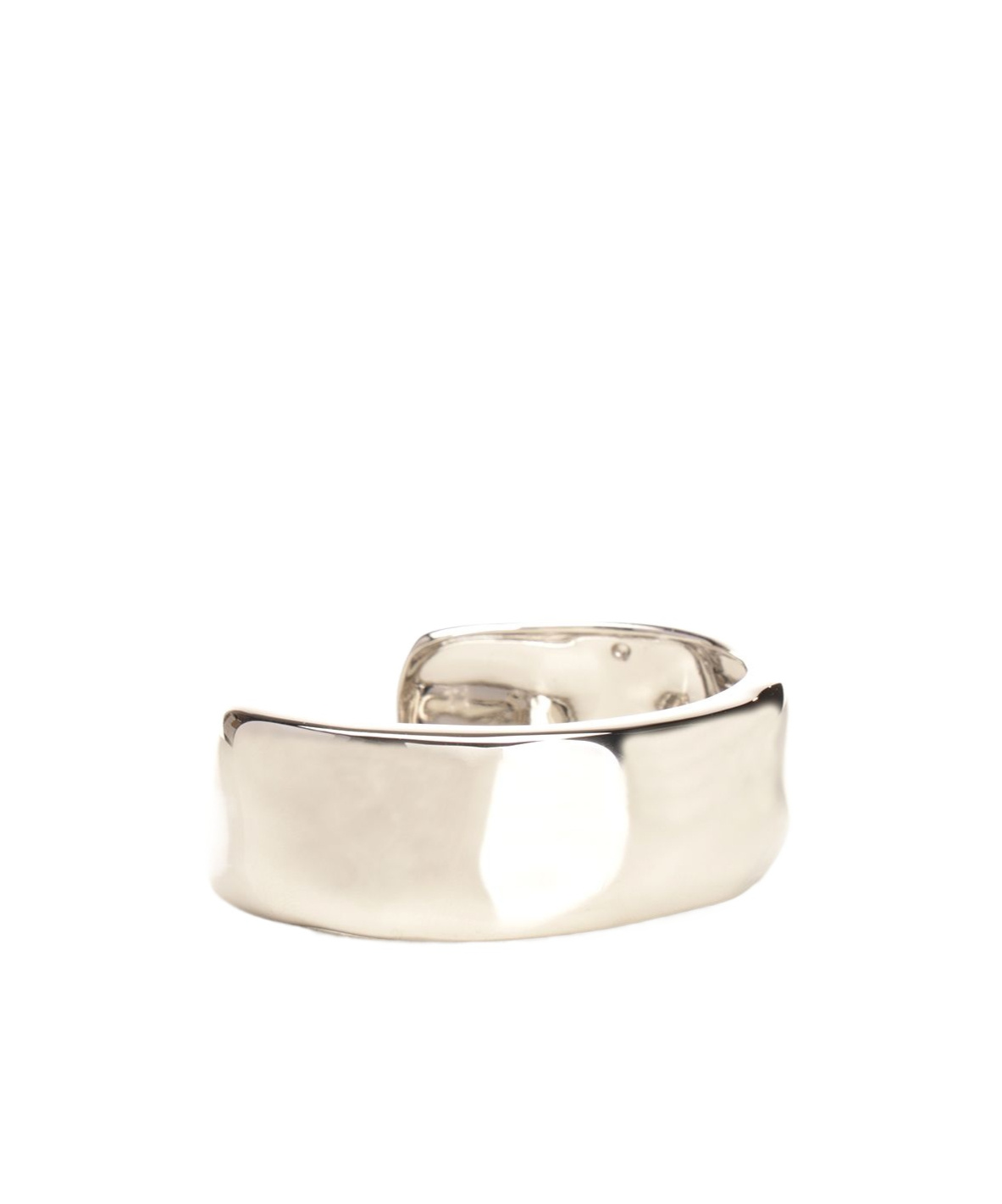 Ami Alexandre Mattiussi Ami Paris Open Cuff Polished Bracelet In Silver