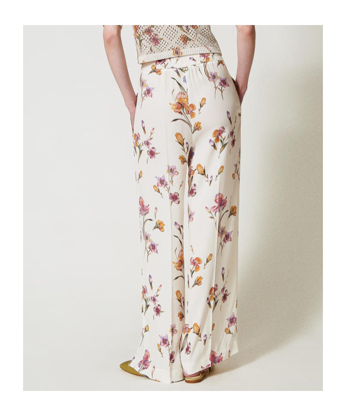 TWINSET CRÊPE DE CHINE TROUSERS 