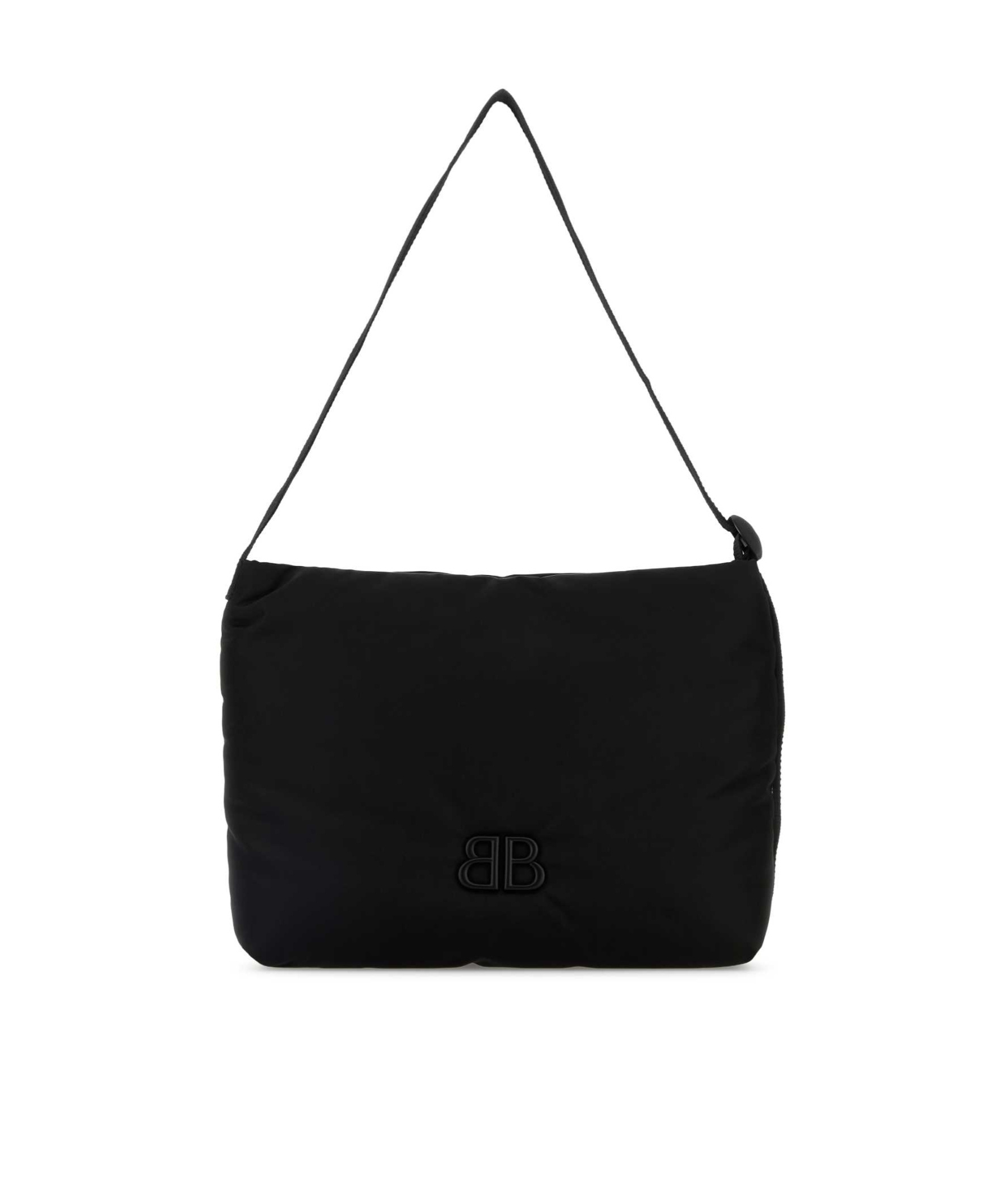 Balenciaga Black Fabric Monaco Shopping Bag