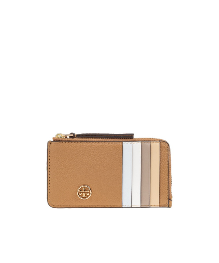 Tory Burch Eleanor Card Holder In Nude