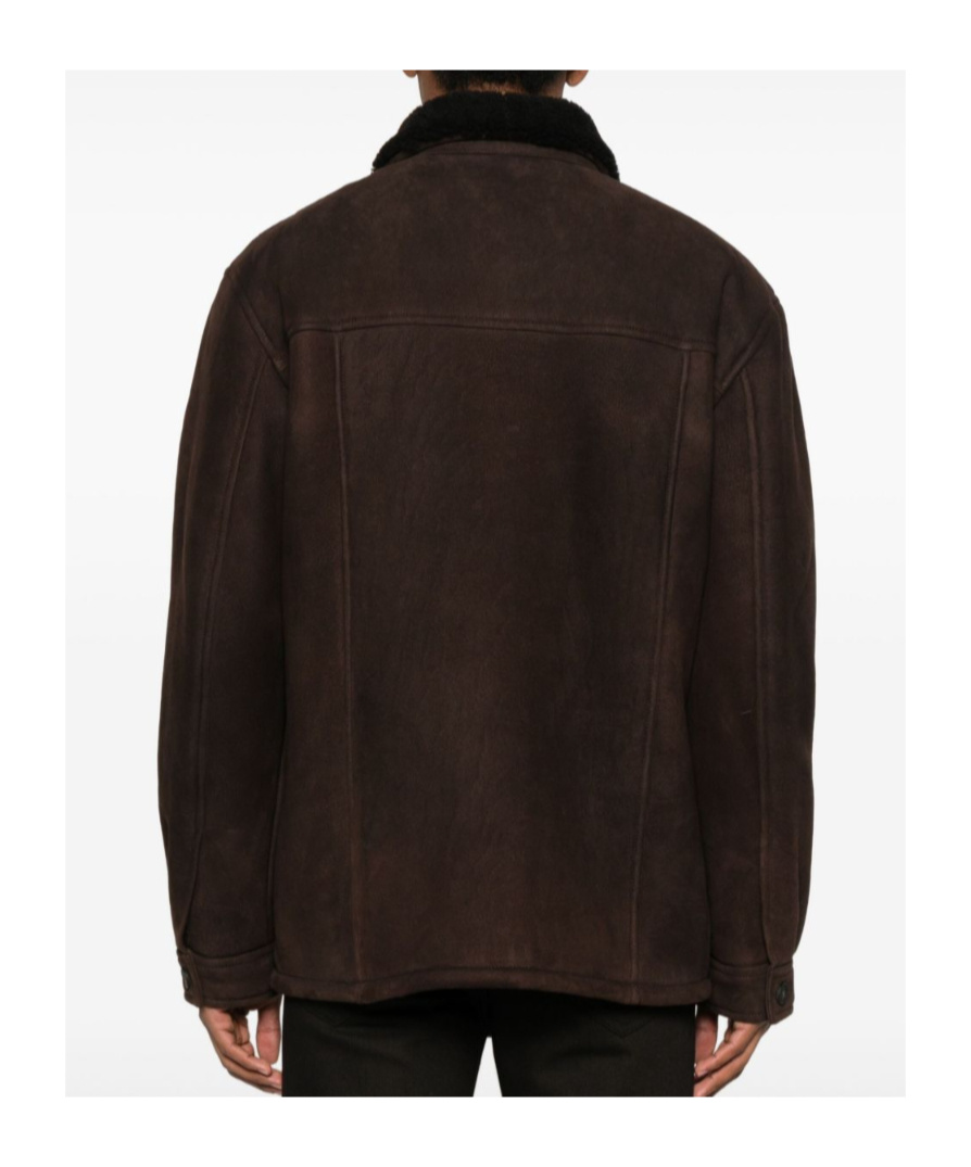 Tagliatore Fur Collar Pocket Coat In Black