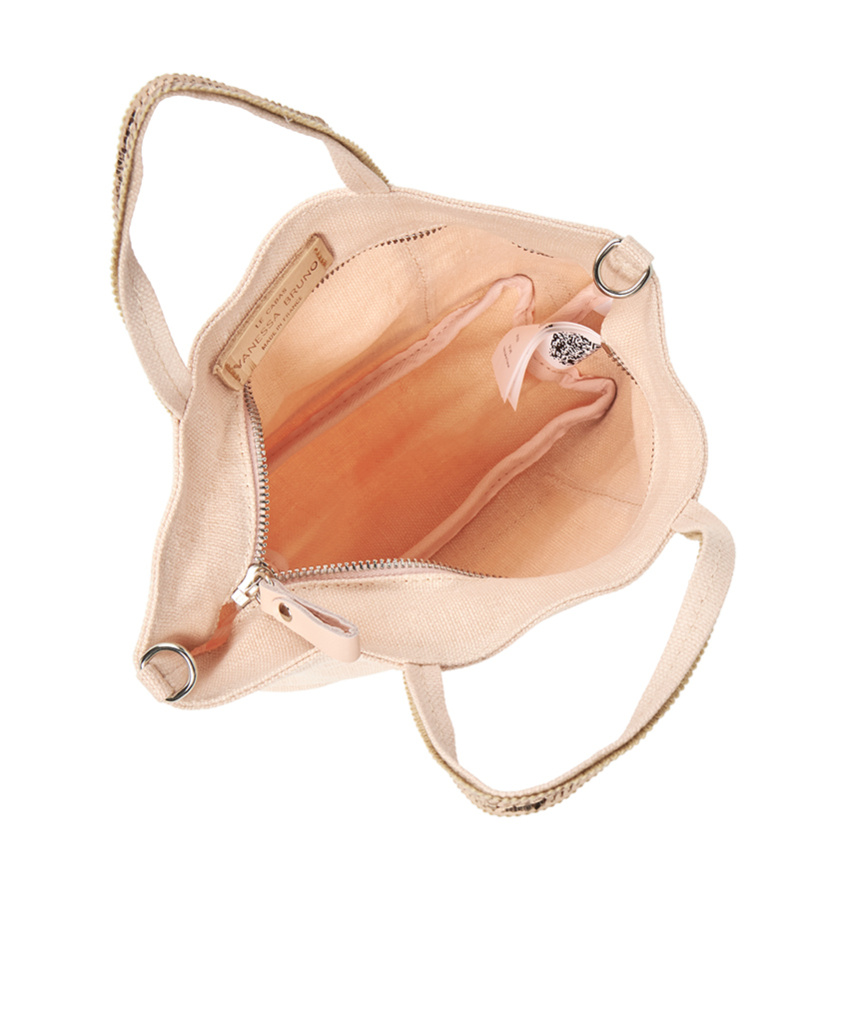 Vanessa Bruno Sequined Shoulder Bag In Nude