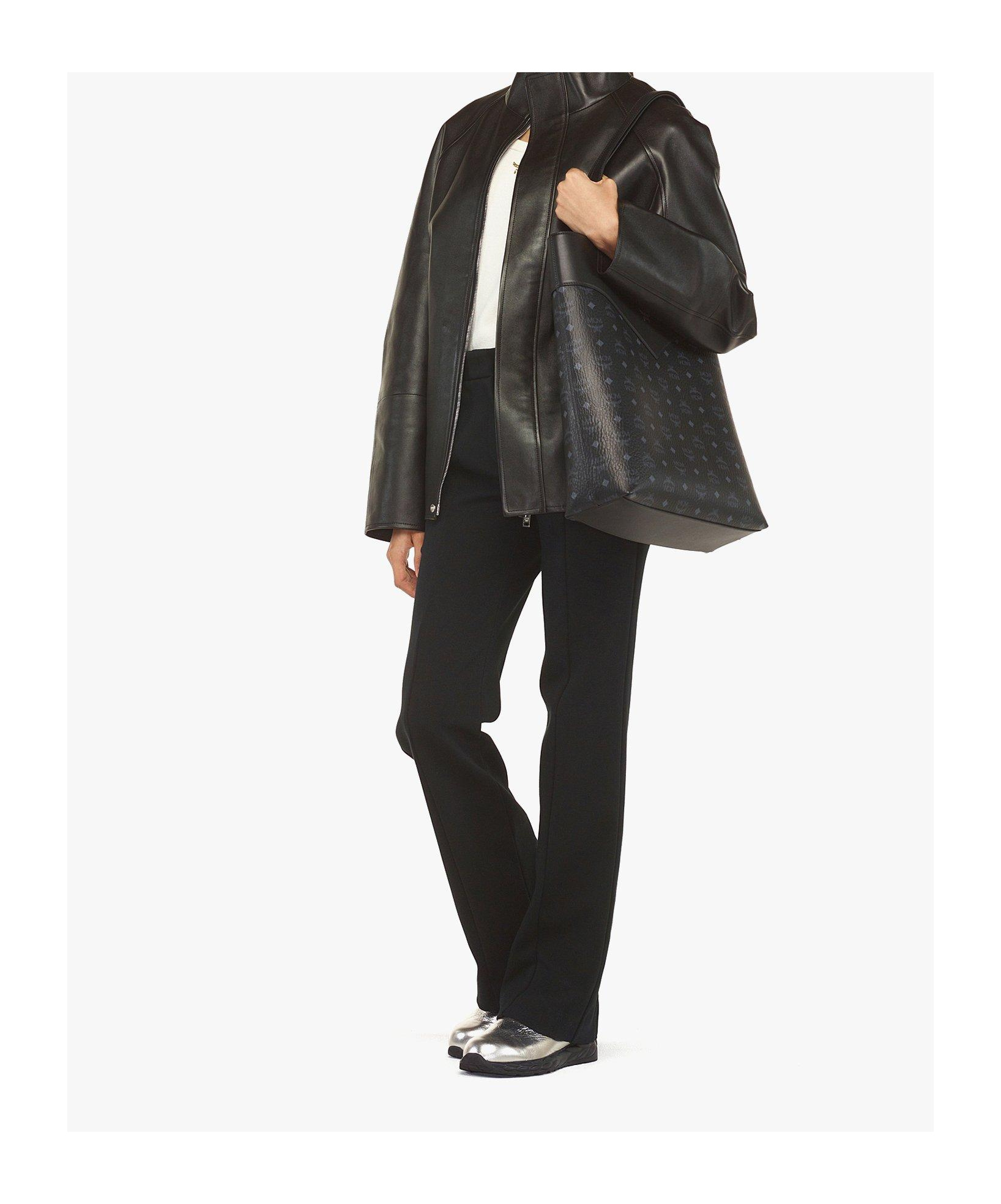 Mcm Double-handle Handbag In Black