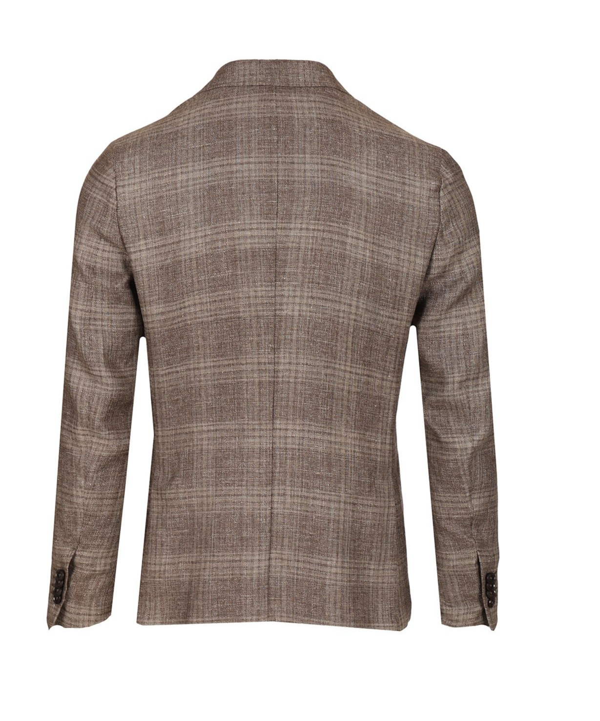 Shop Zegna Long-sleeved Suit Jacket In Brown