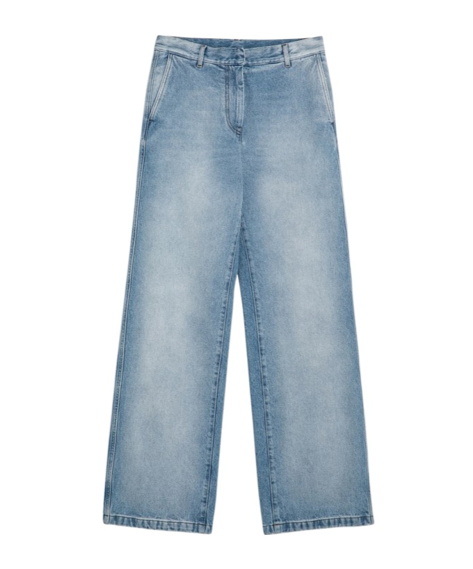 Dries Van Noten Washed Straight-leg Jeans In Blue