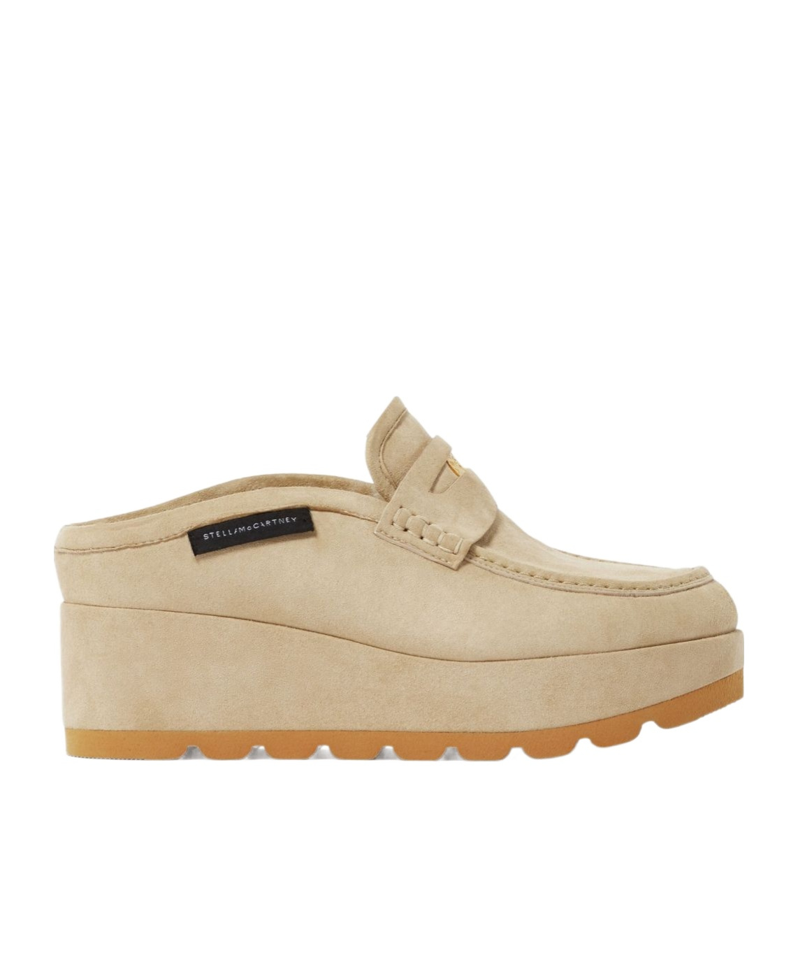 Stella Mccartney Sneak-elyse Platform Loafer Slippers In Brown