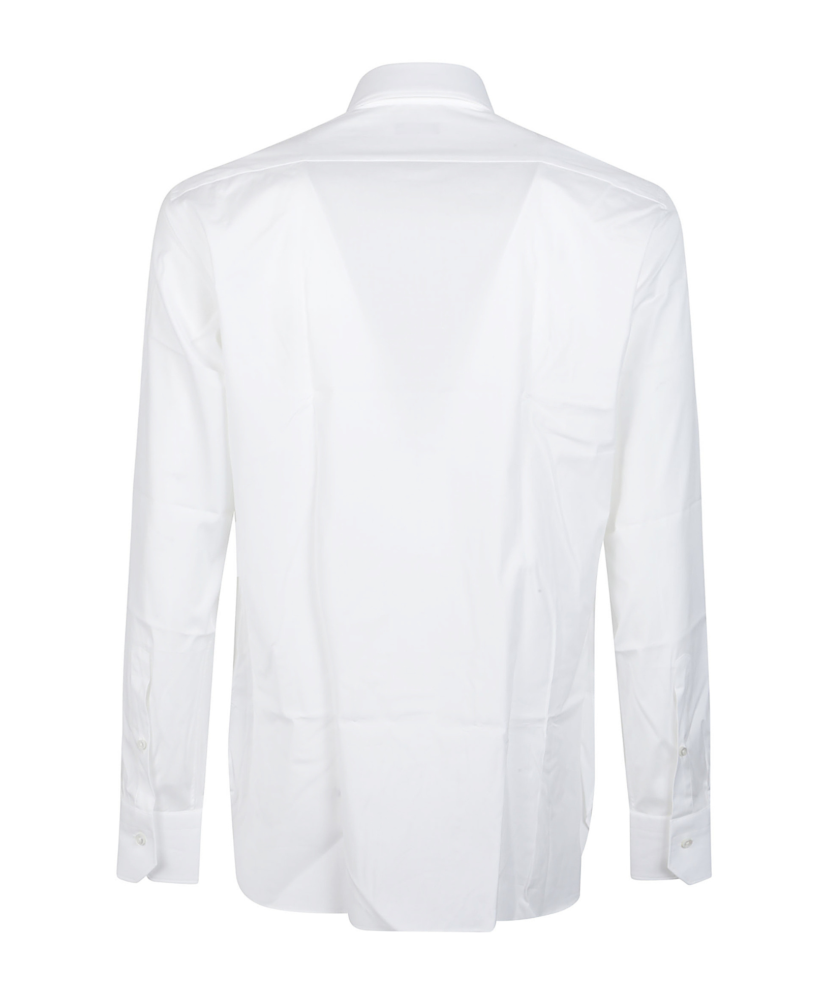 Zegna Lux Tailoring Long Sleeve Shirt In White