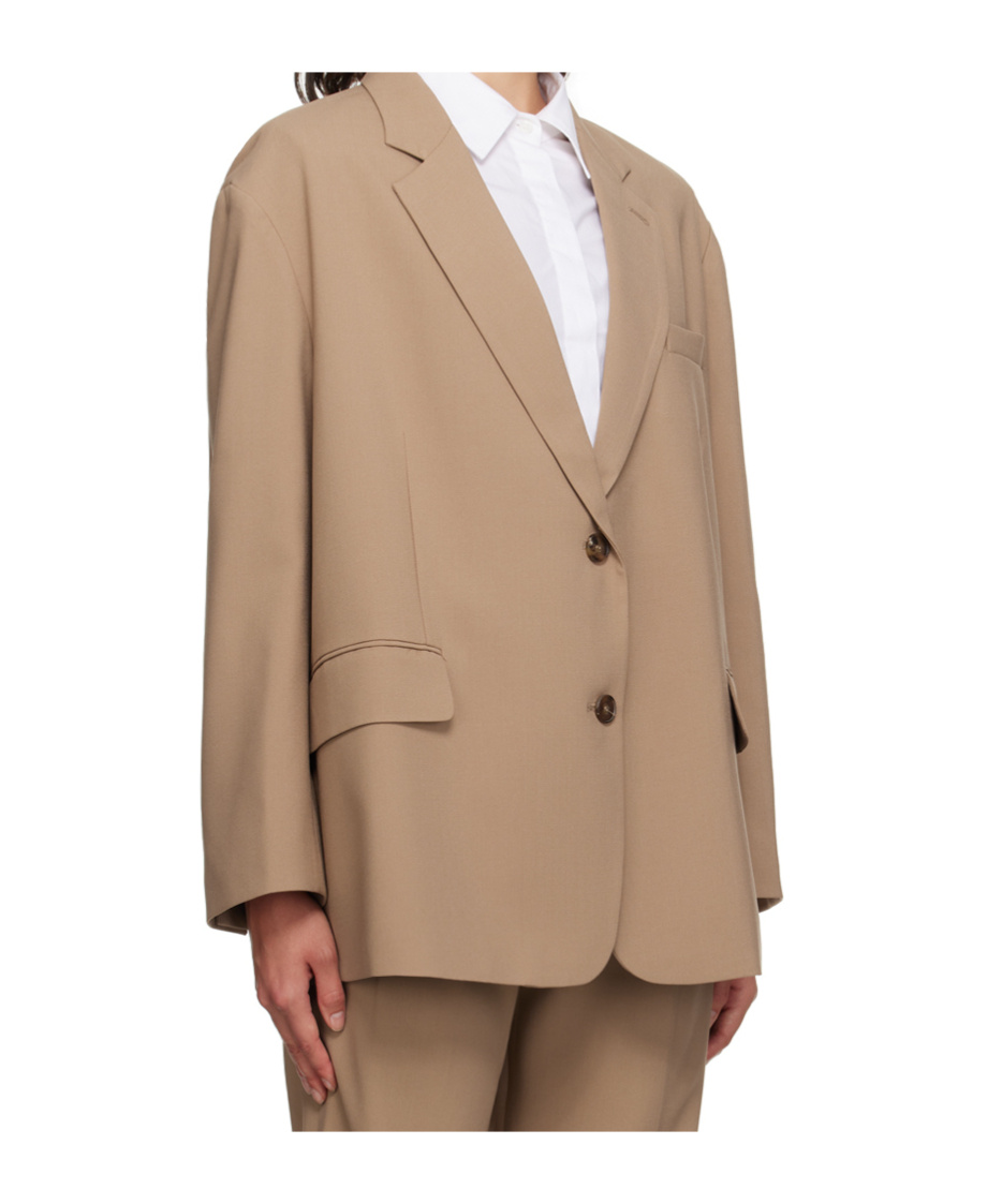 THE FRANKIE SHOP BEA SINGLE-BREASTED BOXY BLAZER 