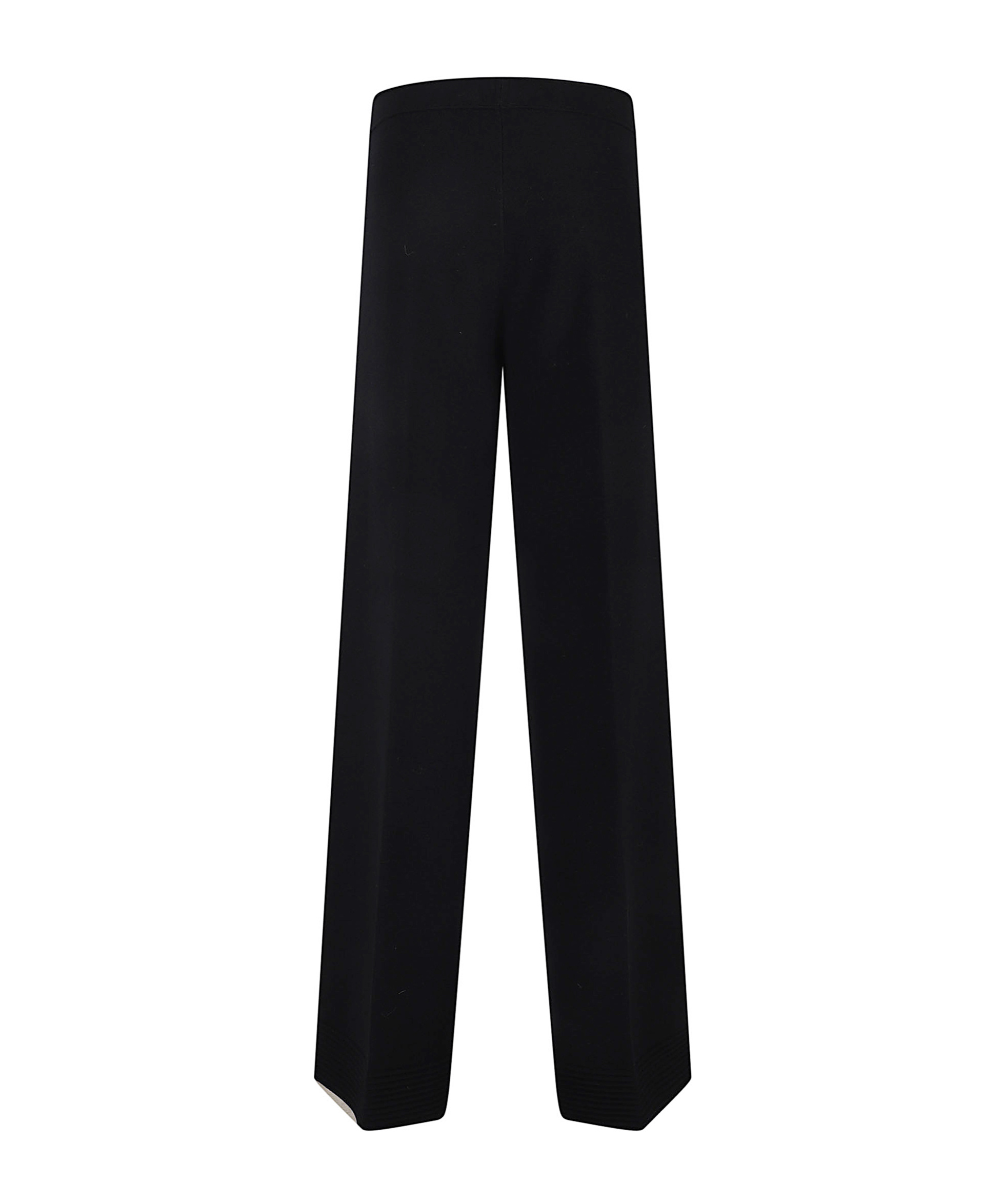 D Exterior Straight-leg Casual Pants In Black