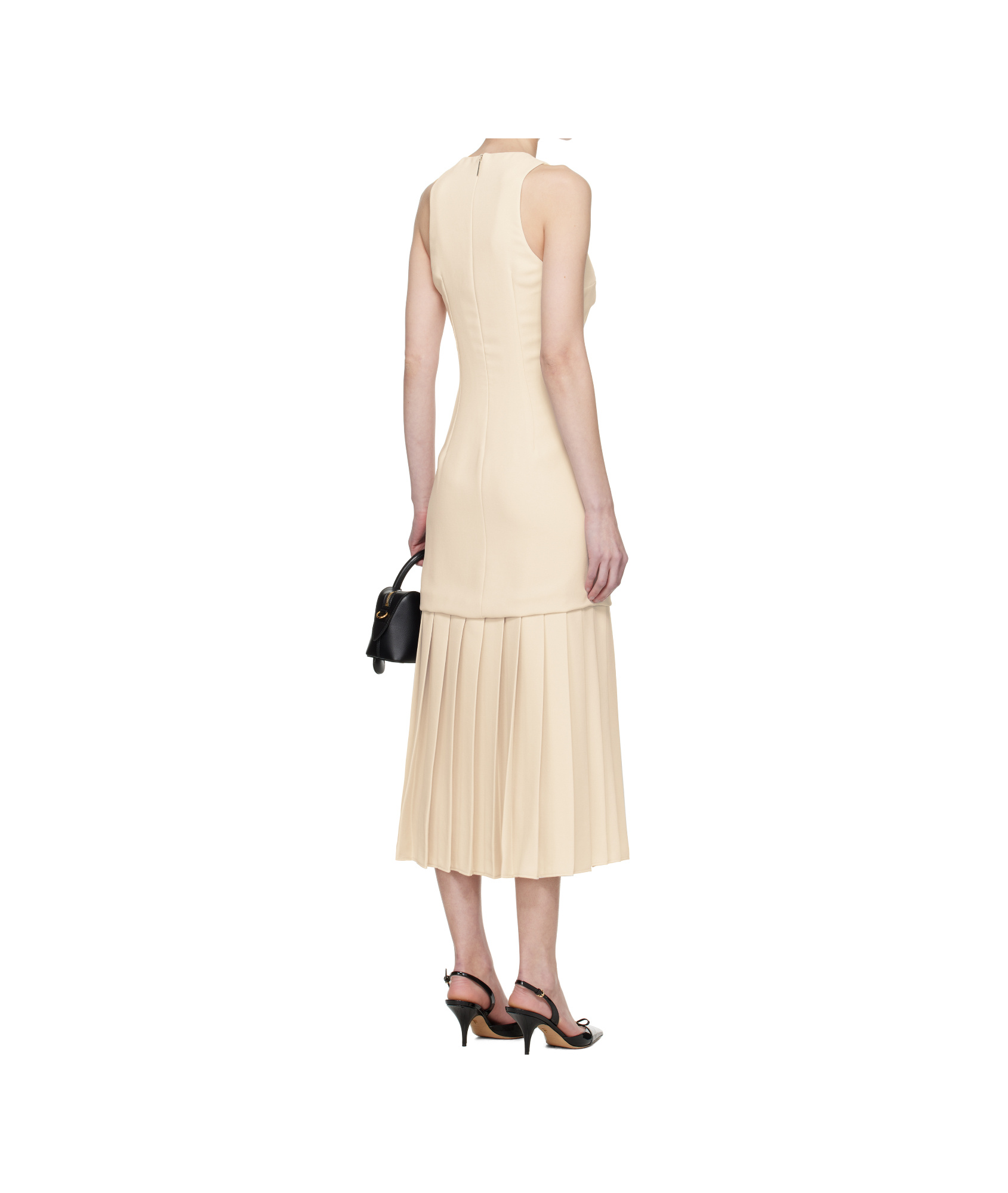 16arlington Off-white Anci Midi Dress In Nude