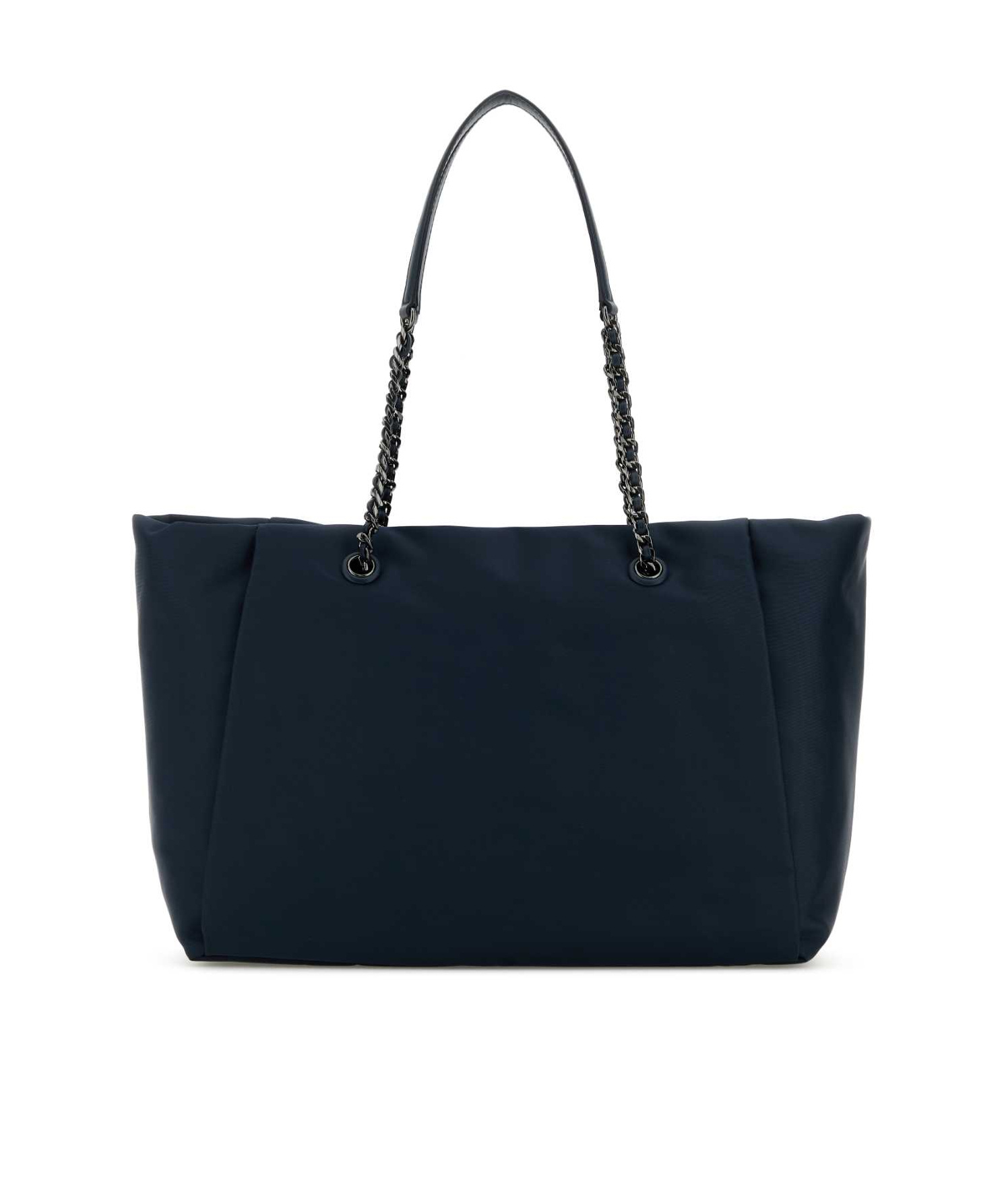 Michael Michael Kors Black Nylon Large Georgia Shopping Bag In Navy