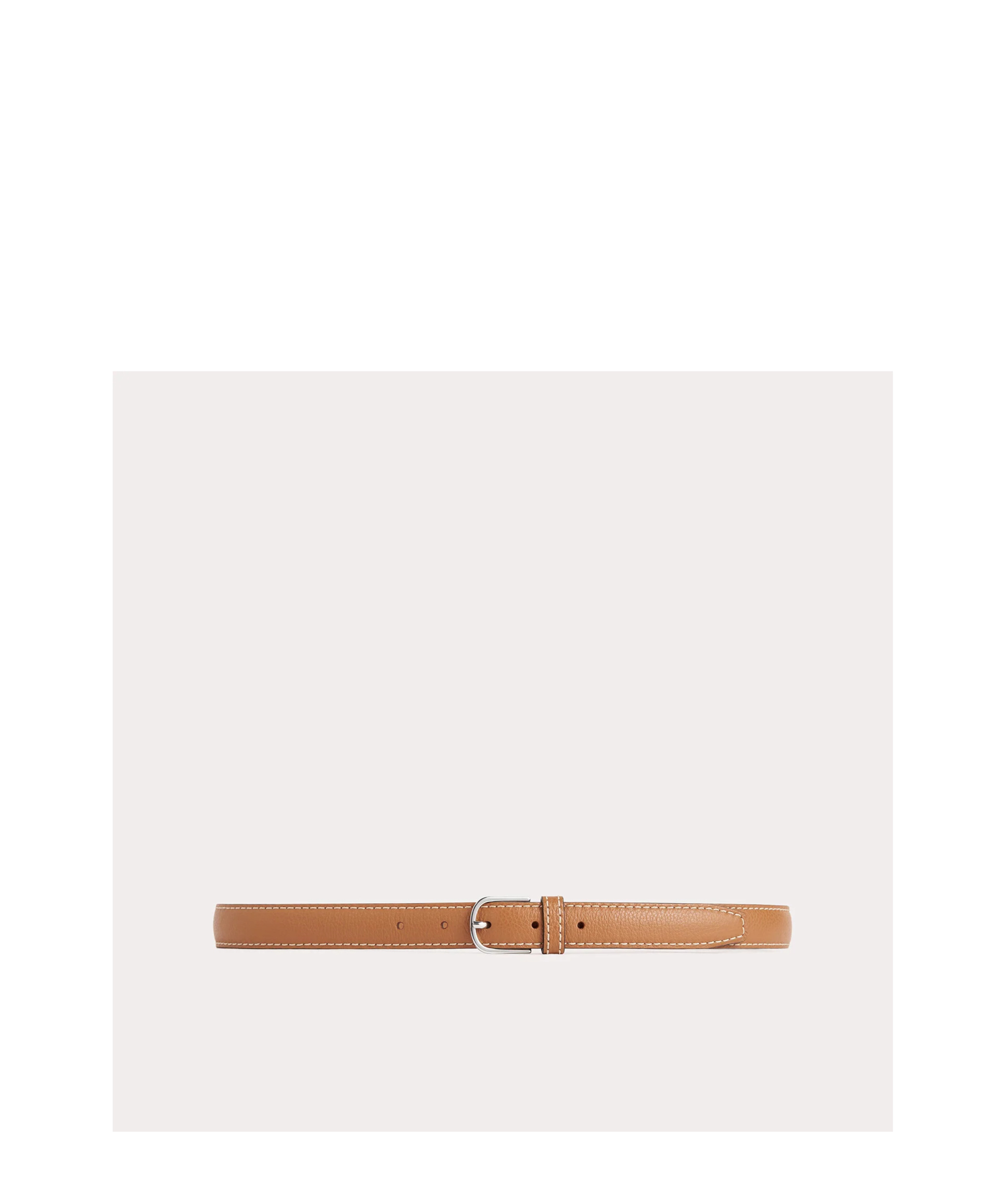 Totême Pebbled Leather Belt In Brown