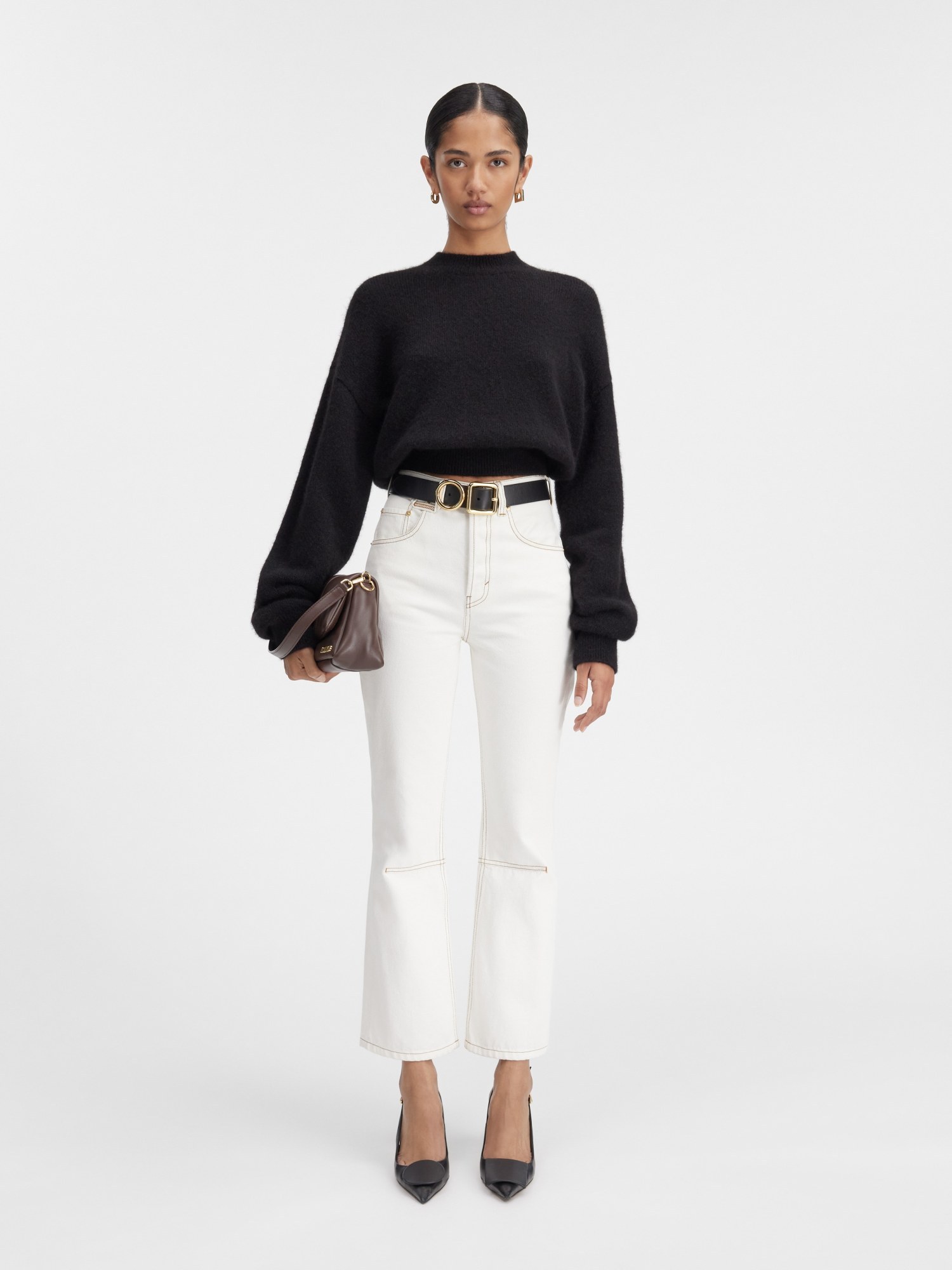 Jacquemus Logo Sweater In Black