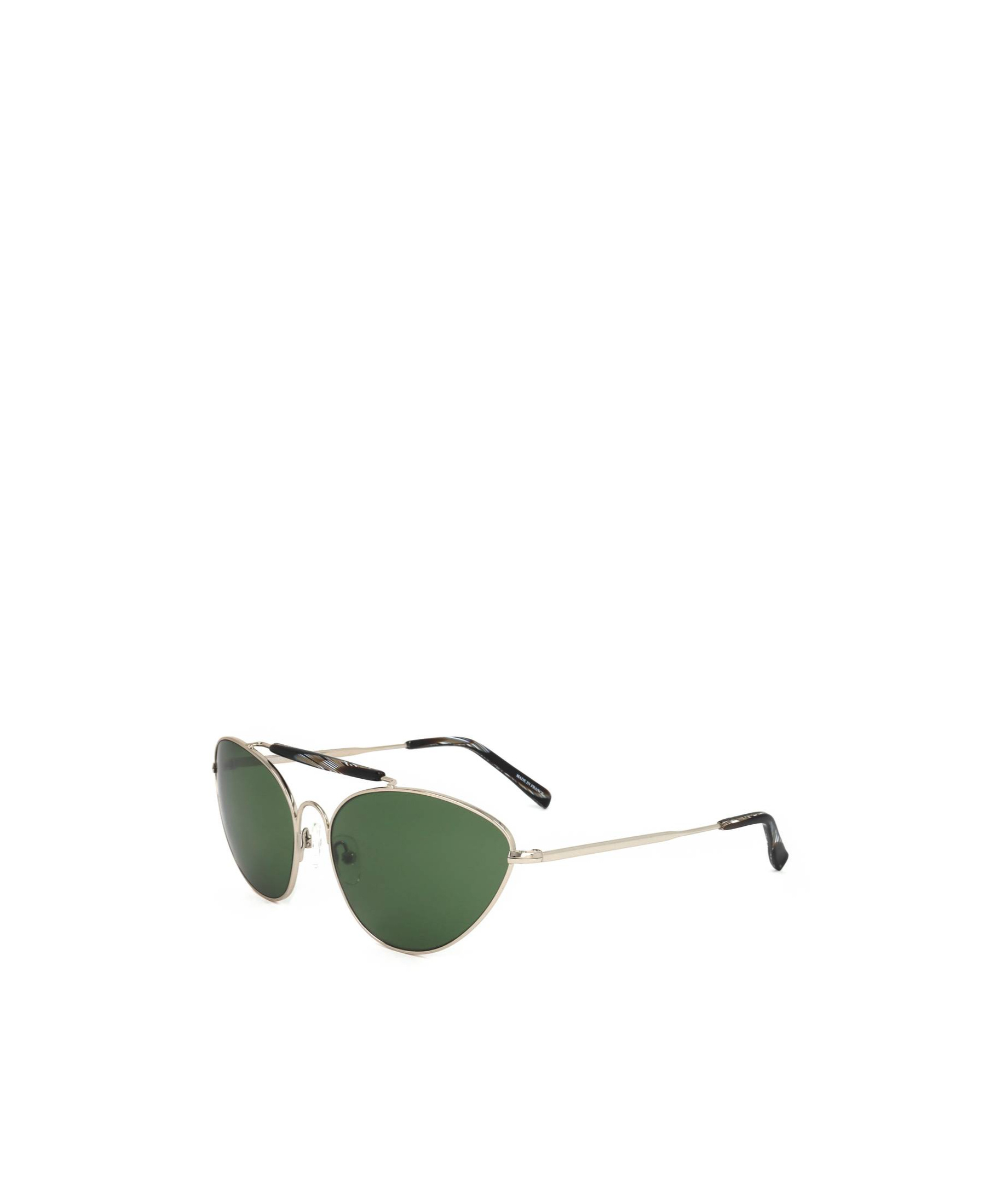 Dries Van Noten Linda Farrow X Pilot Frame Sunglasses In Green