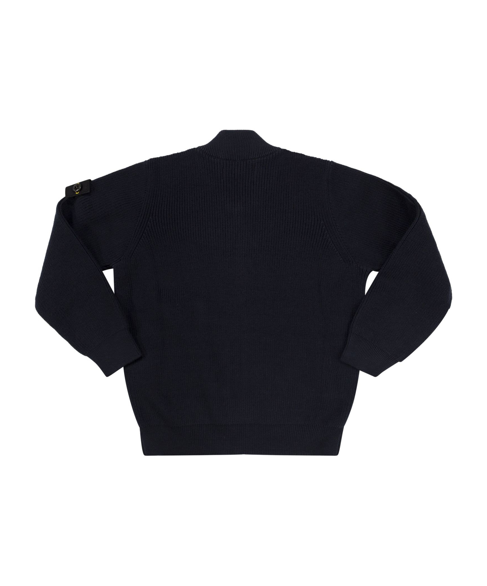 Stone Island Cotton Zippered Bomber Jacket In Blue
