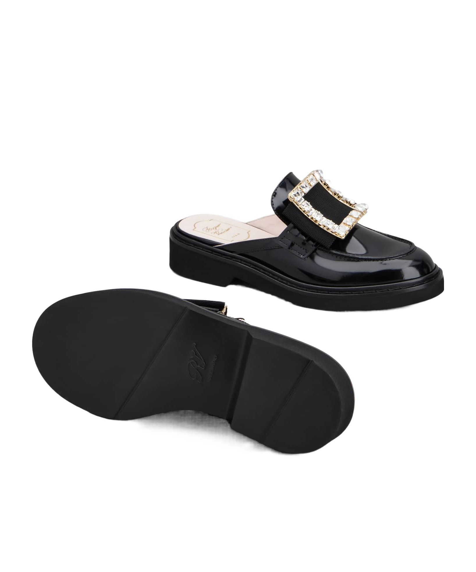 Roger Vivier Viv' Rangers Mules In Black