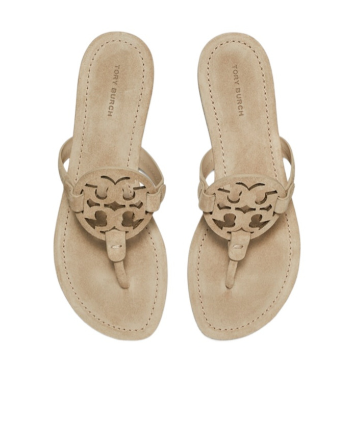 Tory Burch Miller Sandals In Nude