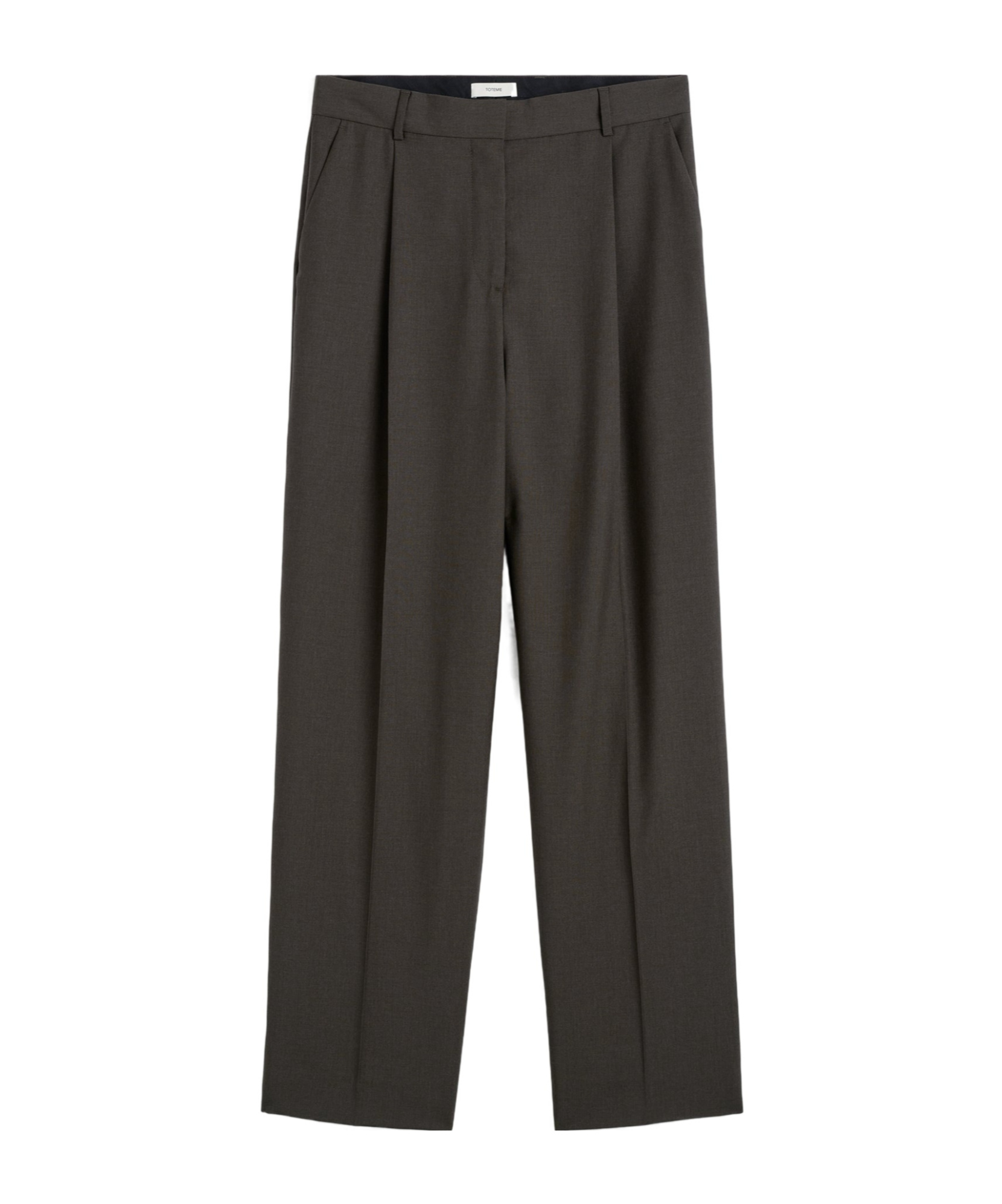 Totême Pleat Trousers In Brown