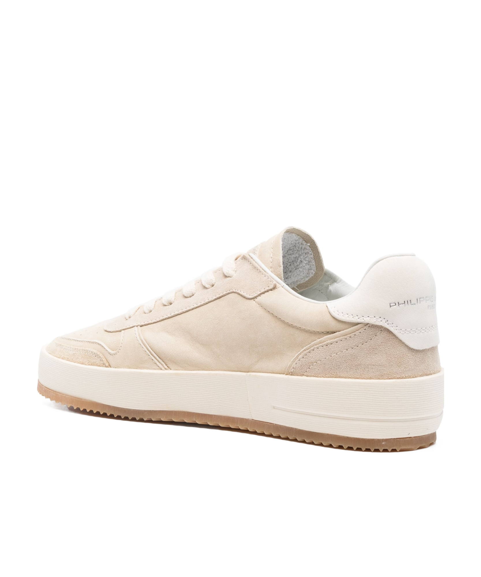 Philippe Model Round Head Low-cut Casual Shoes In White
