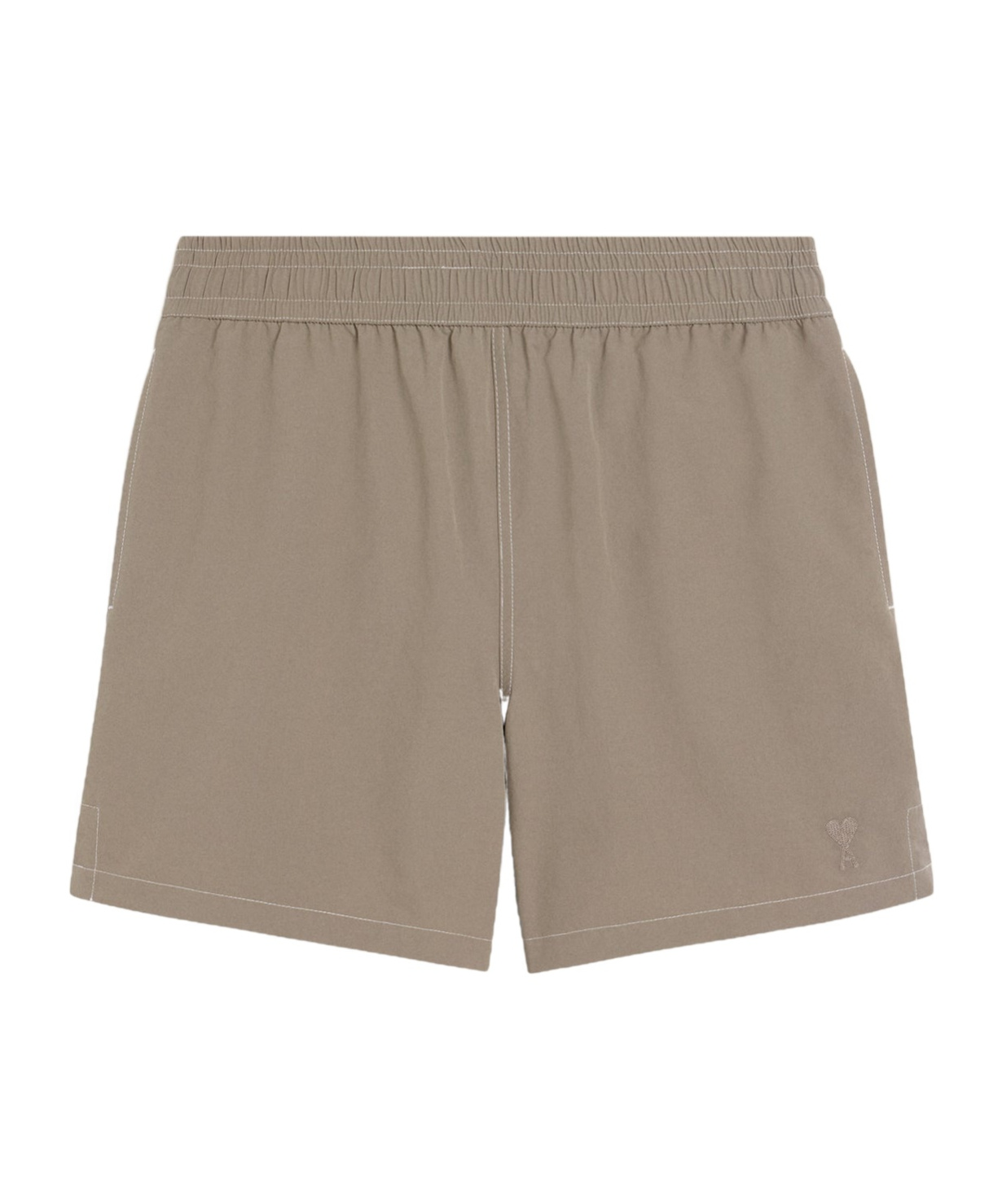 Ami Alexandre Mattiussi Elastic Waist Swimming Trunks In Nude