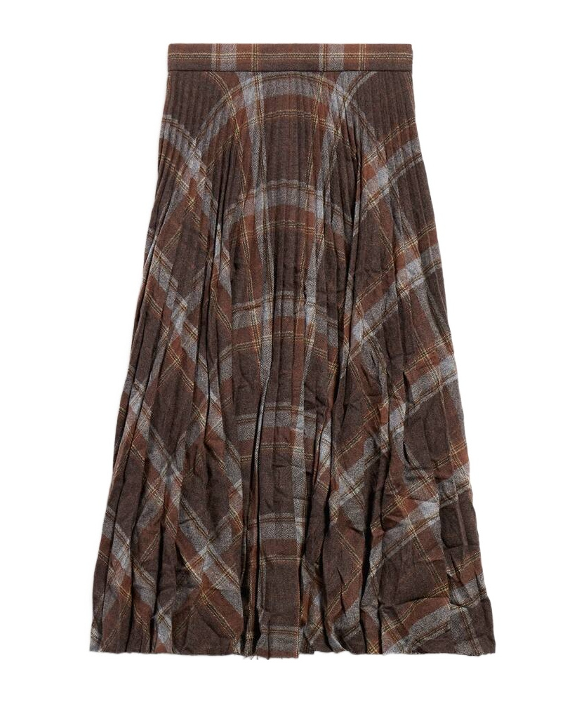 Balenciaga Pleated Skirt With Ruffled Effect In Black