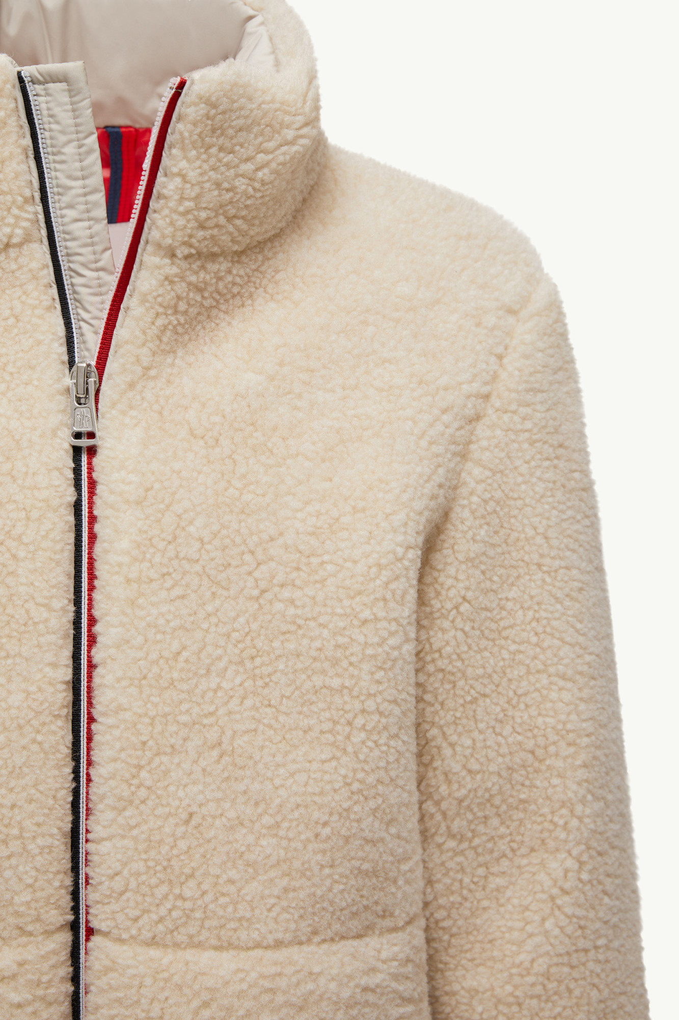 Moncler Zip-up Bomber Jacket In Neutral