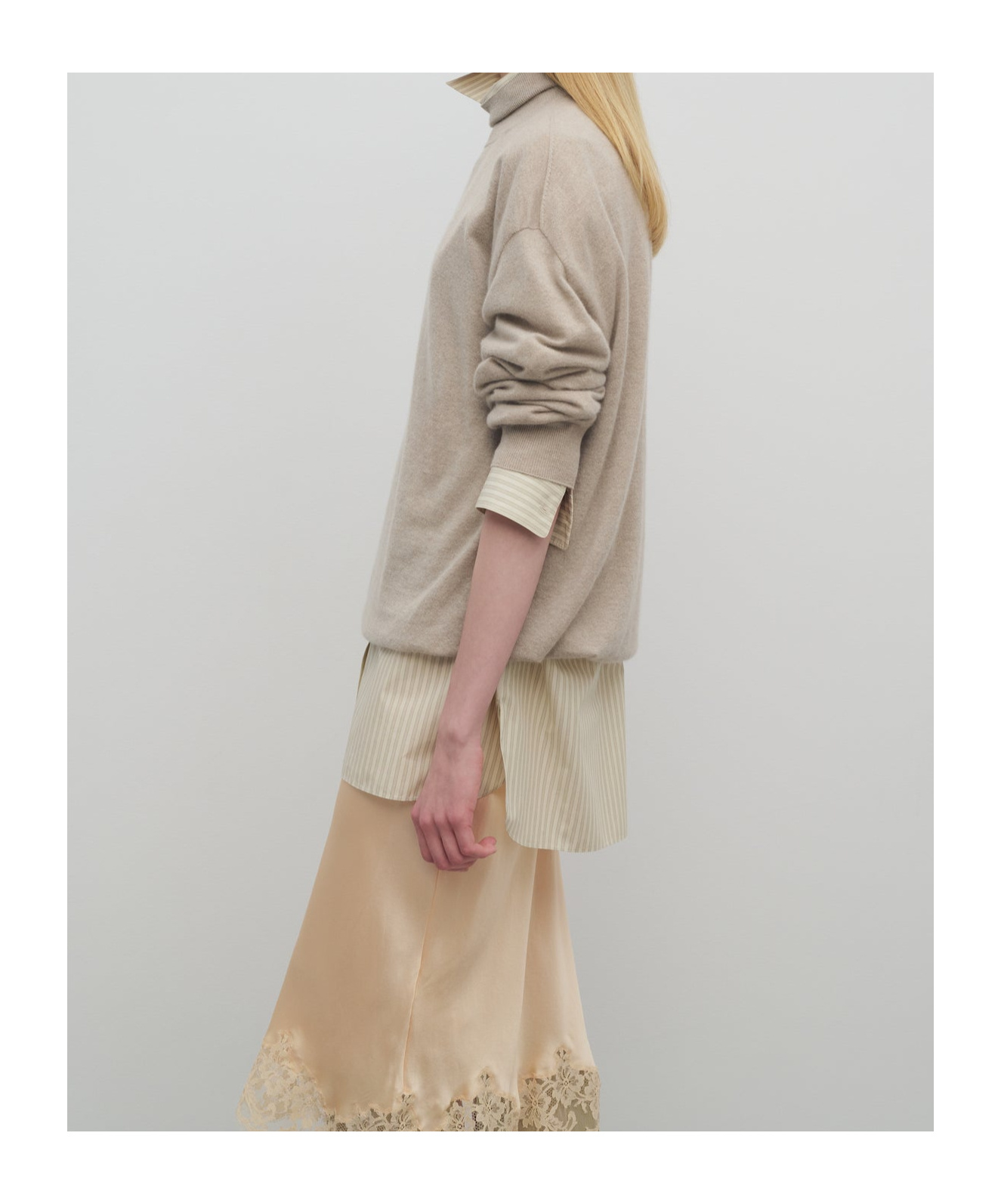 The Row Jabari Knitted Top - Women's - Cashmere In Nude