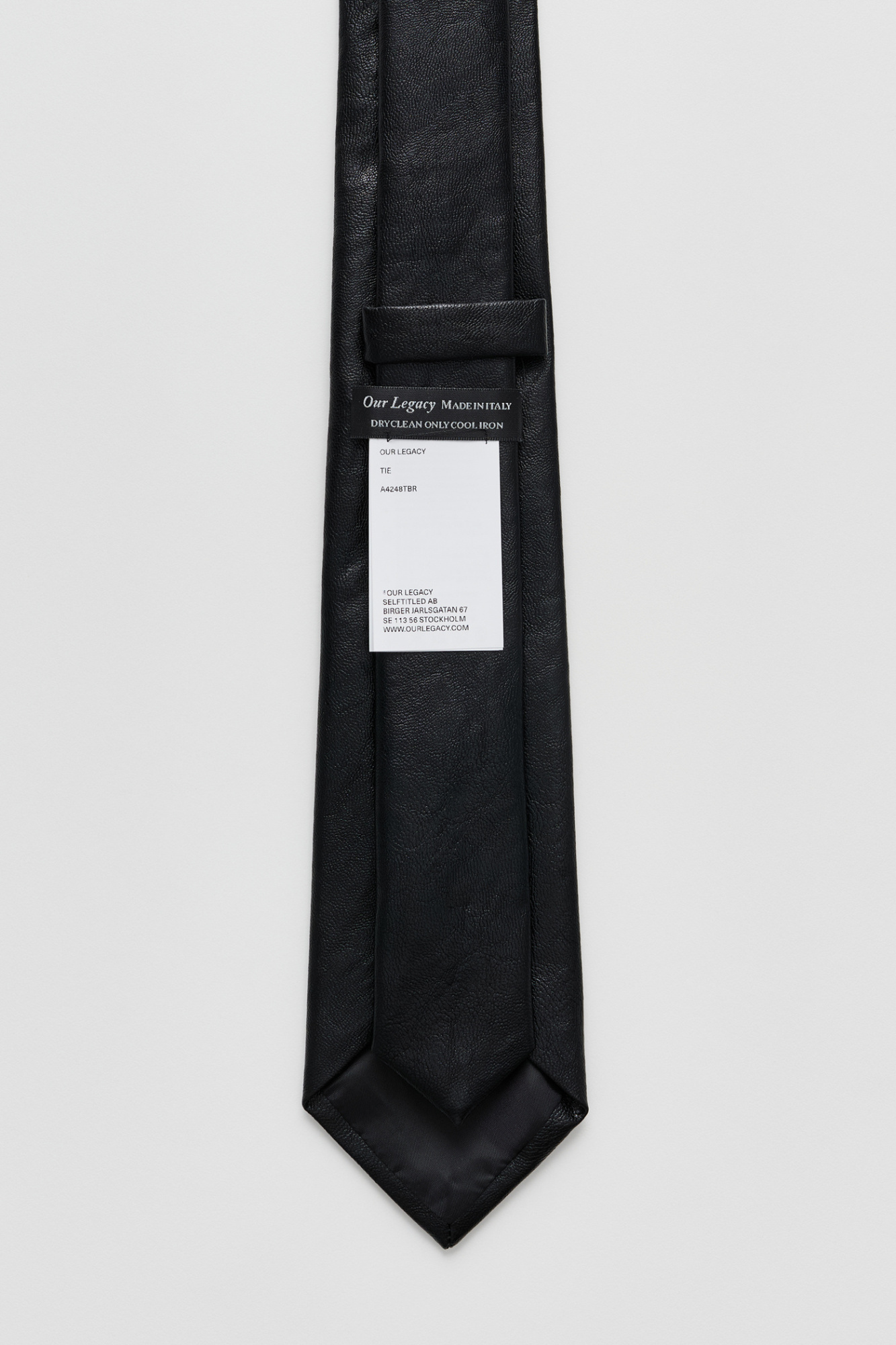 Our Legacy Pointed-tip Tie In Black