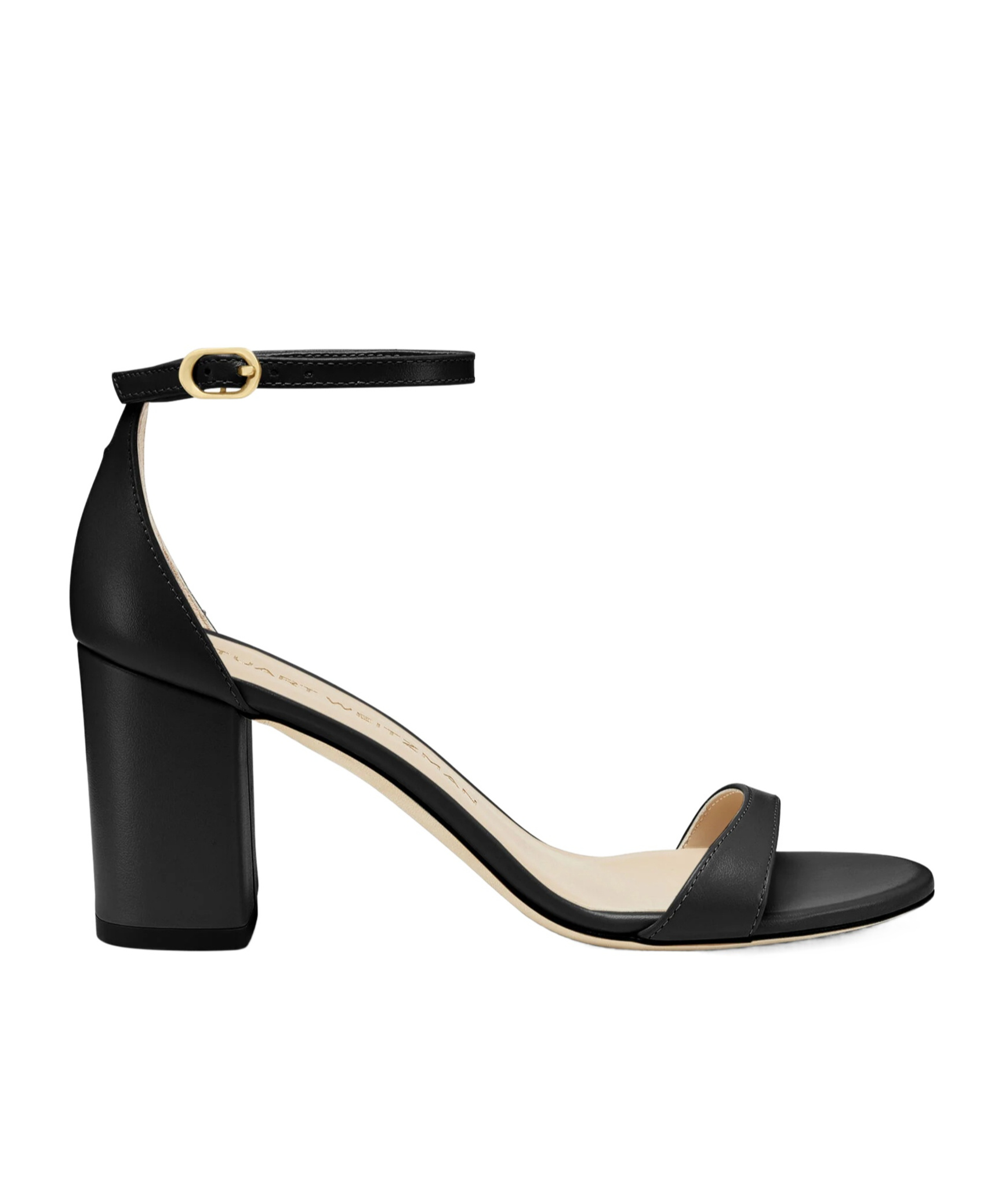 Stuart Weitzman 75mm Suede Sandals In Black