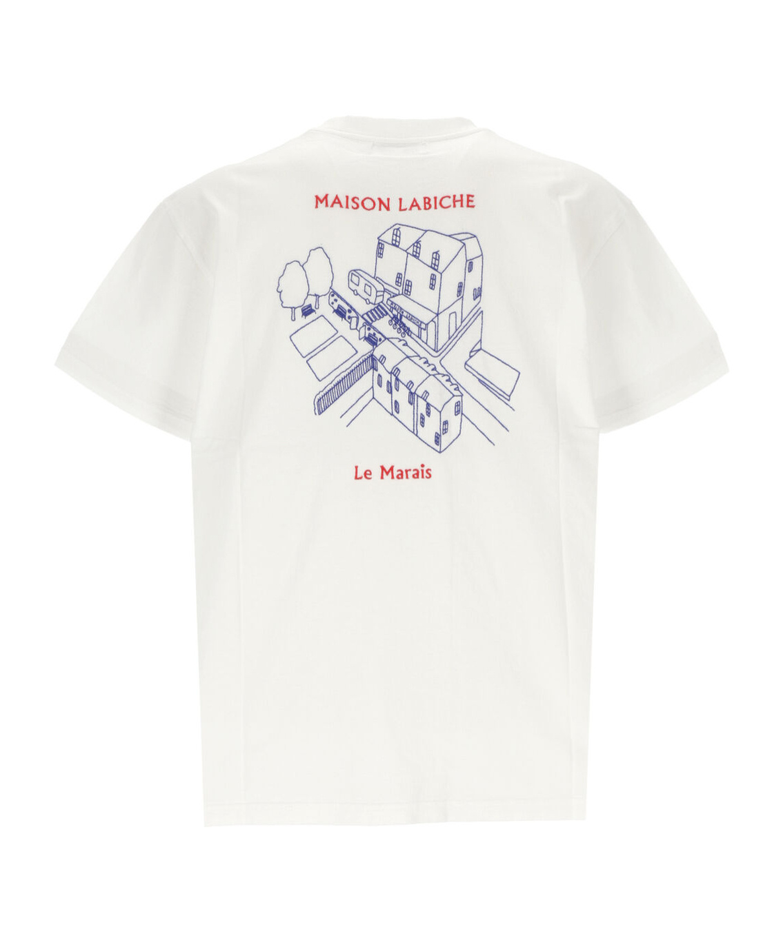 Maison Labiche Vielle Du Temple Organic Cotton T-shirt In Burgundy