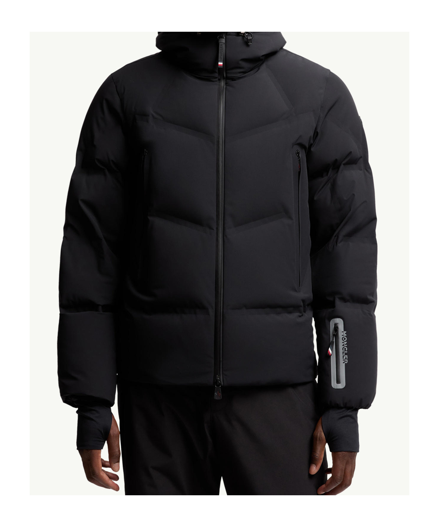 Moncler Angren Hooded Down Ski Jacket In Black