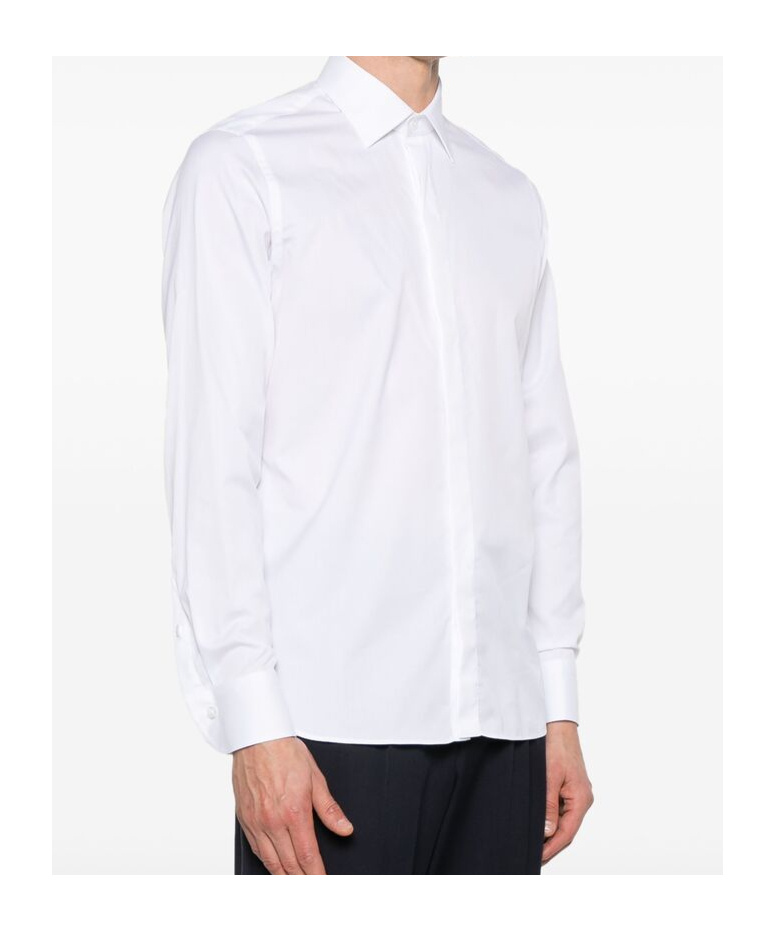 Shop Tagliatore Shirt In White