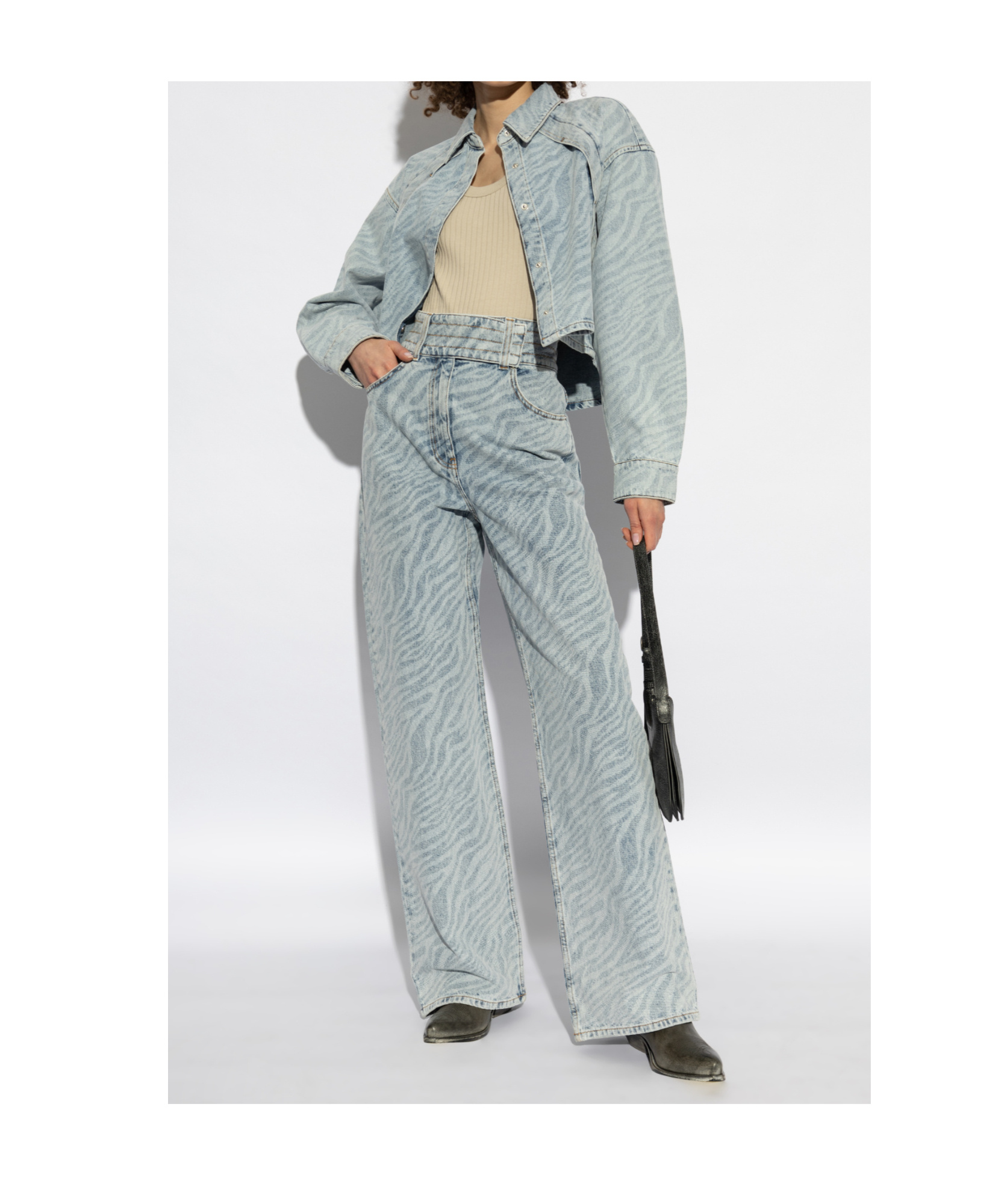 Iro Eslem Denim Jacket In Gray