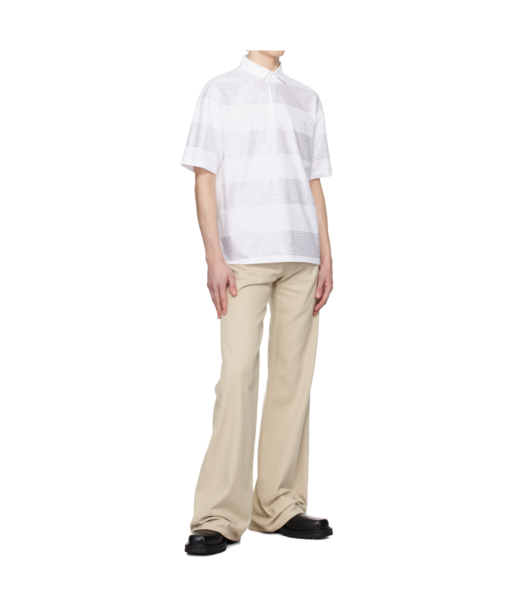 Coperni Wide Leg Jeans In Nude