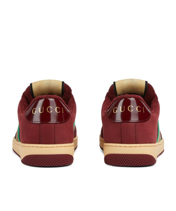 Gucci Sneakers With Round Toe And Contrast Sole In Multi