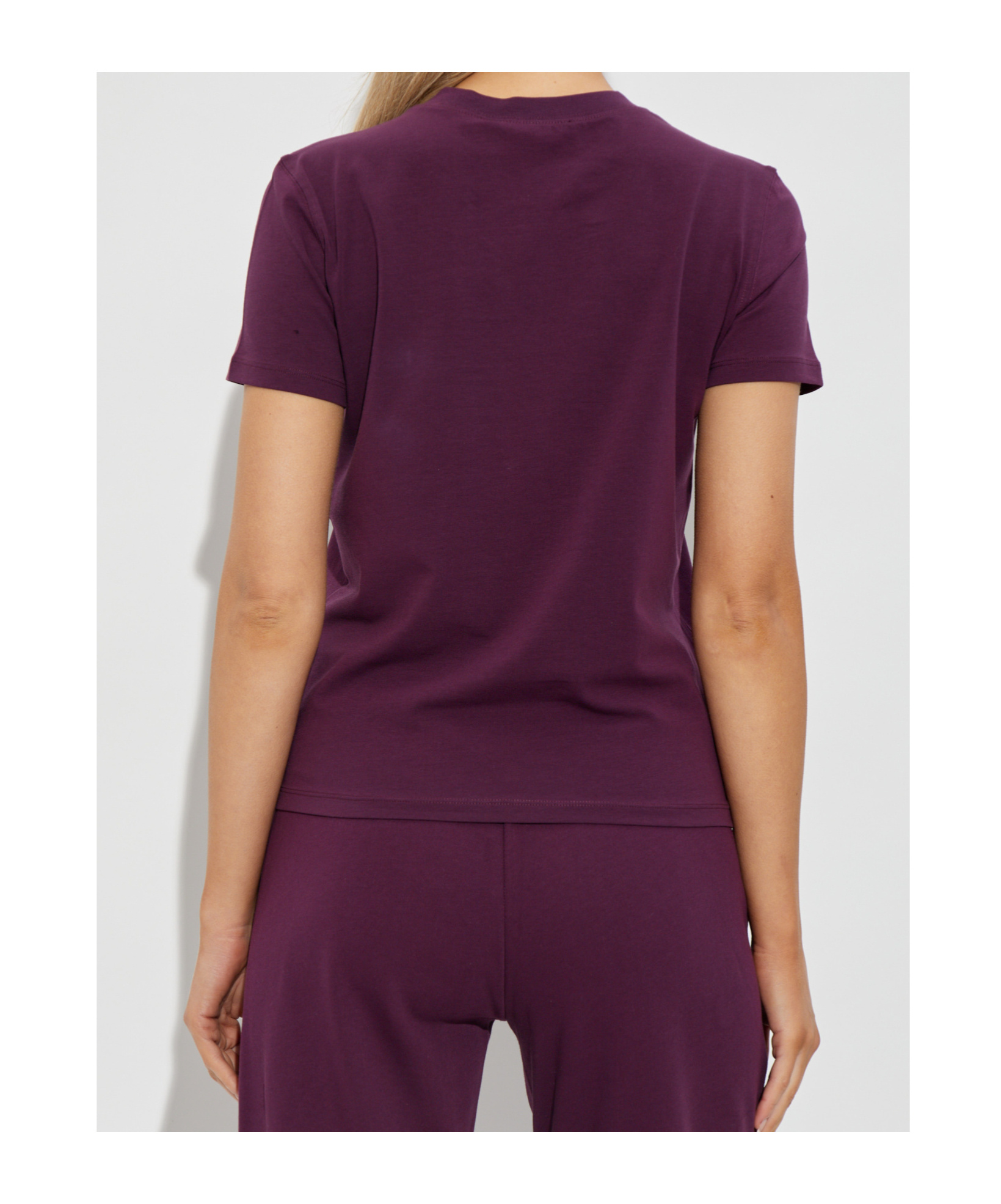 Versace Jeans Short-sleeved T-shirt In Burgundy