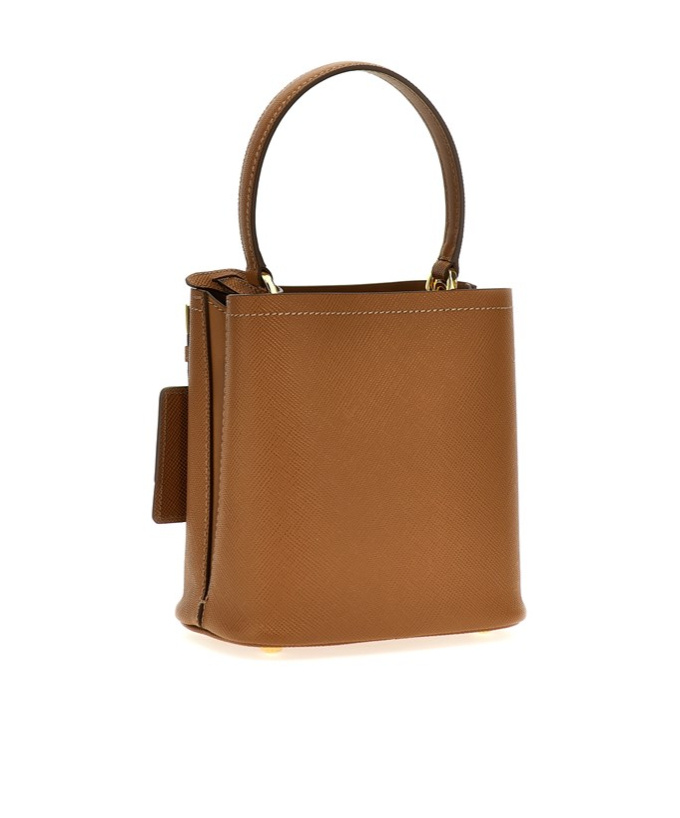 Shop Prada Triangle-logo Bucket Bag